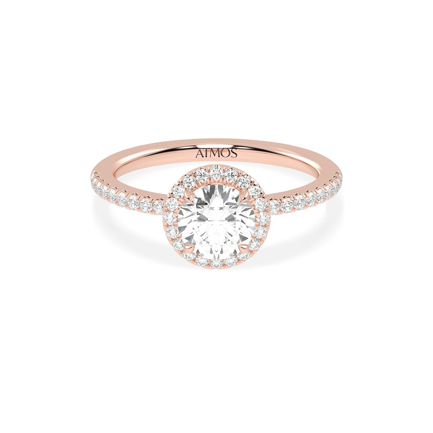 Atmos Luxe Round Halo Ring_Product Angle_1 1/4 Ct. - 1