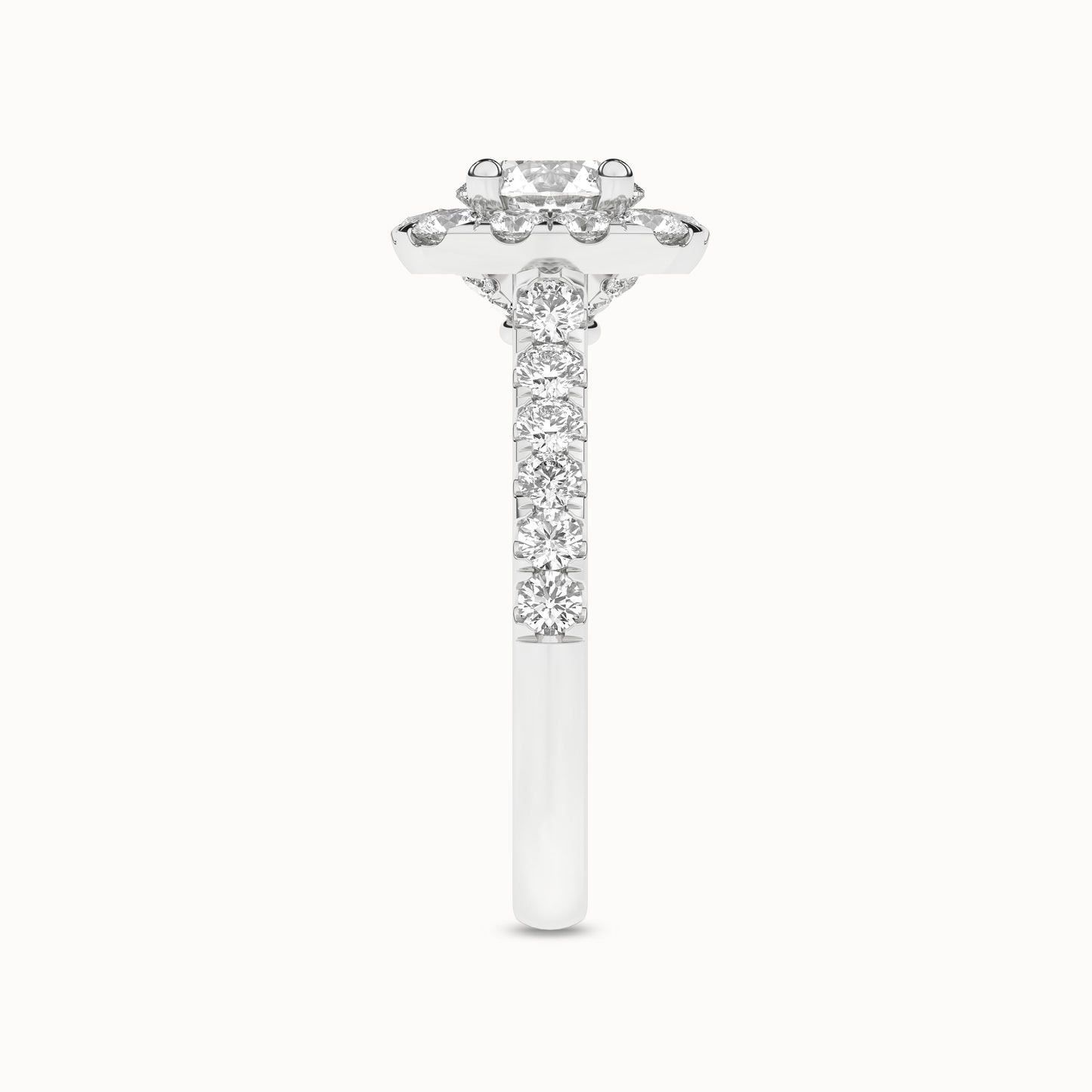 Round-Center Princess Halo Ring_Product Angle_2Ct. - 3