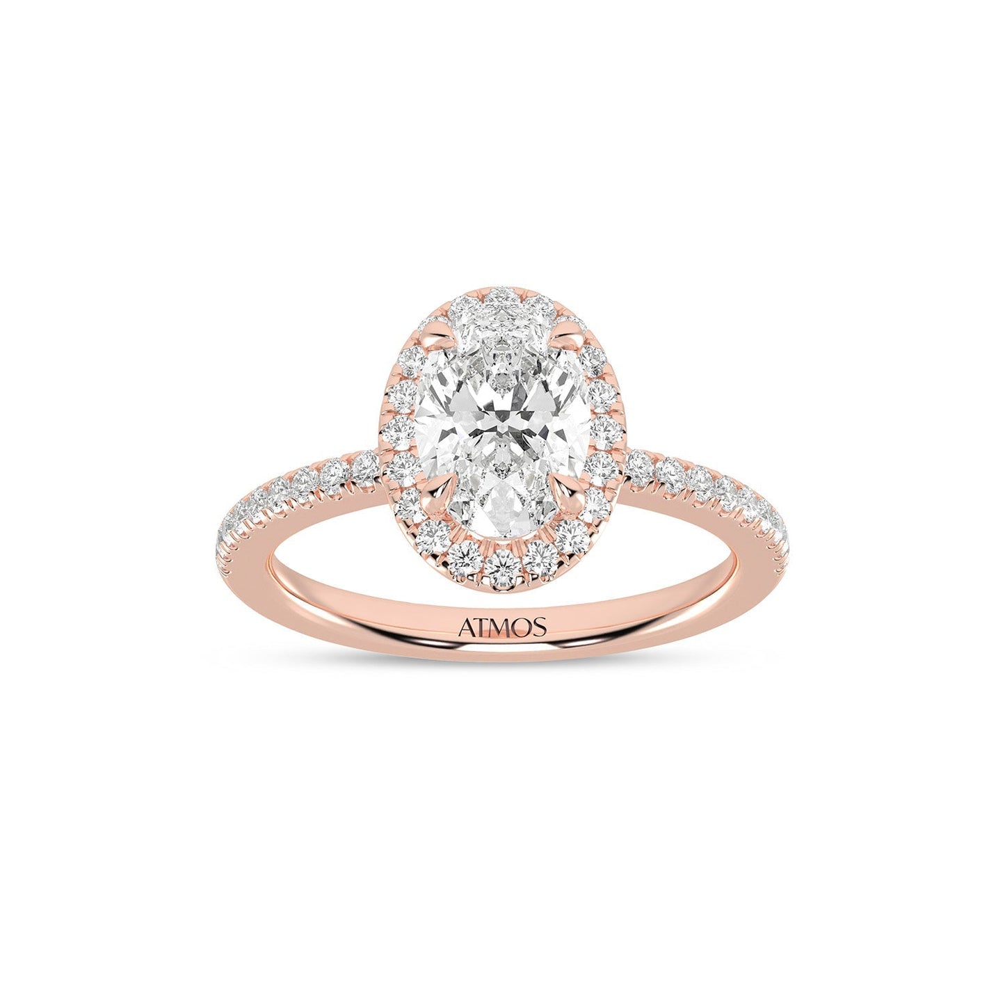 Luxe Oval Halo Ring