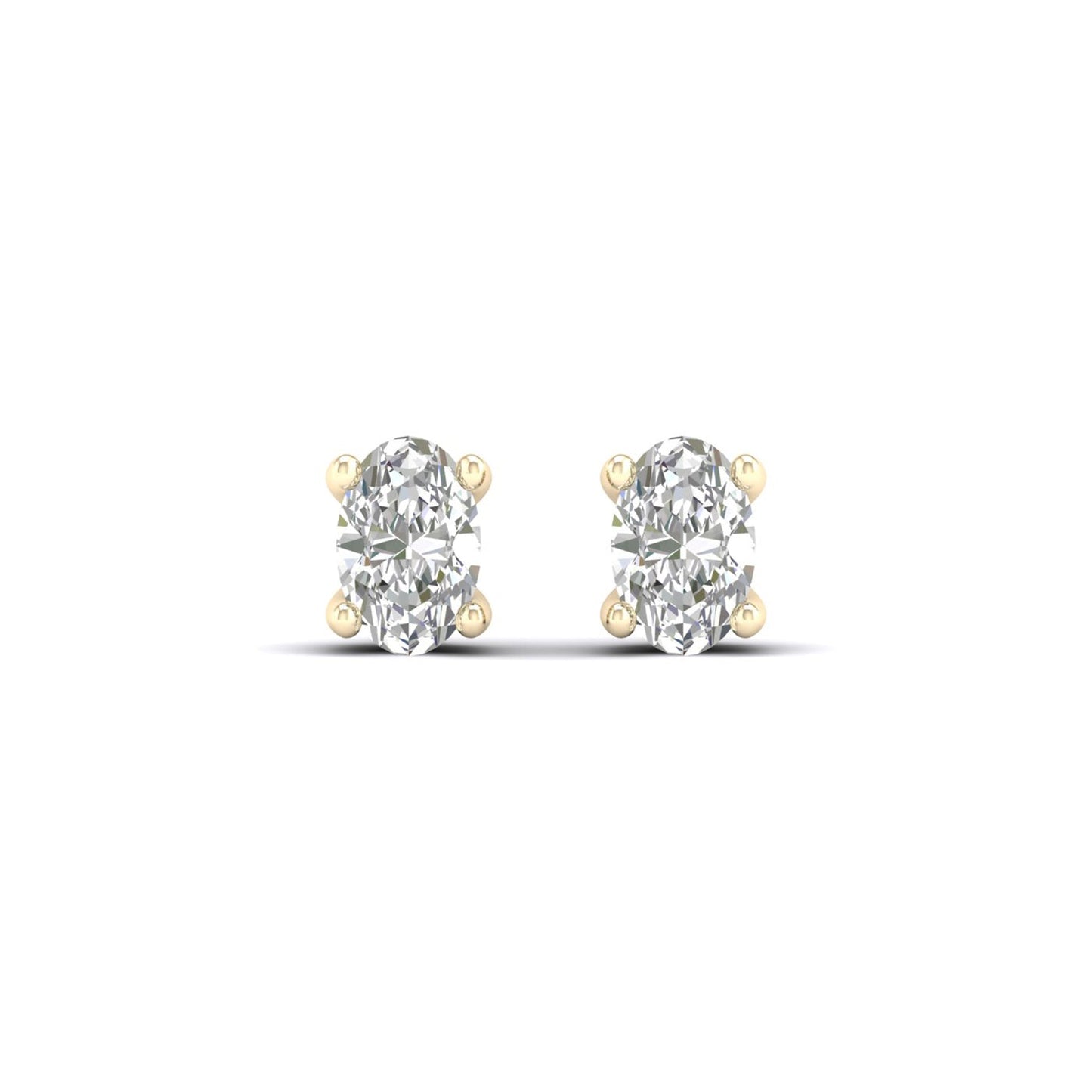 Ellipse Solitaire Studs_Product Angle_1/3 Ct. - 3