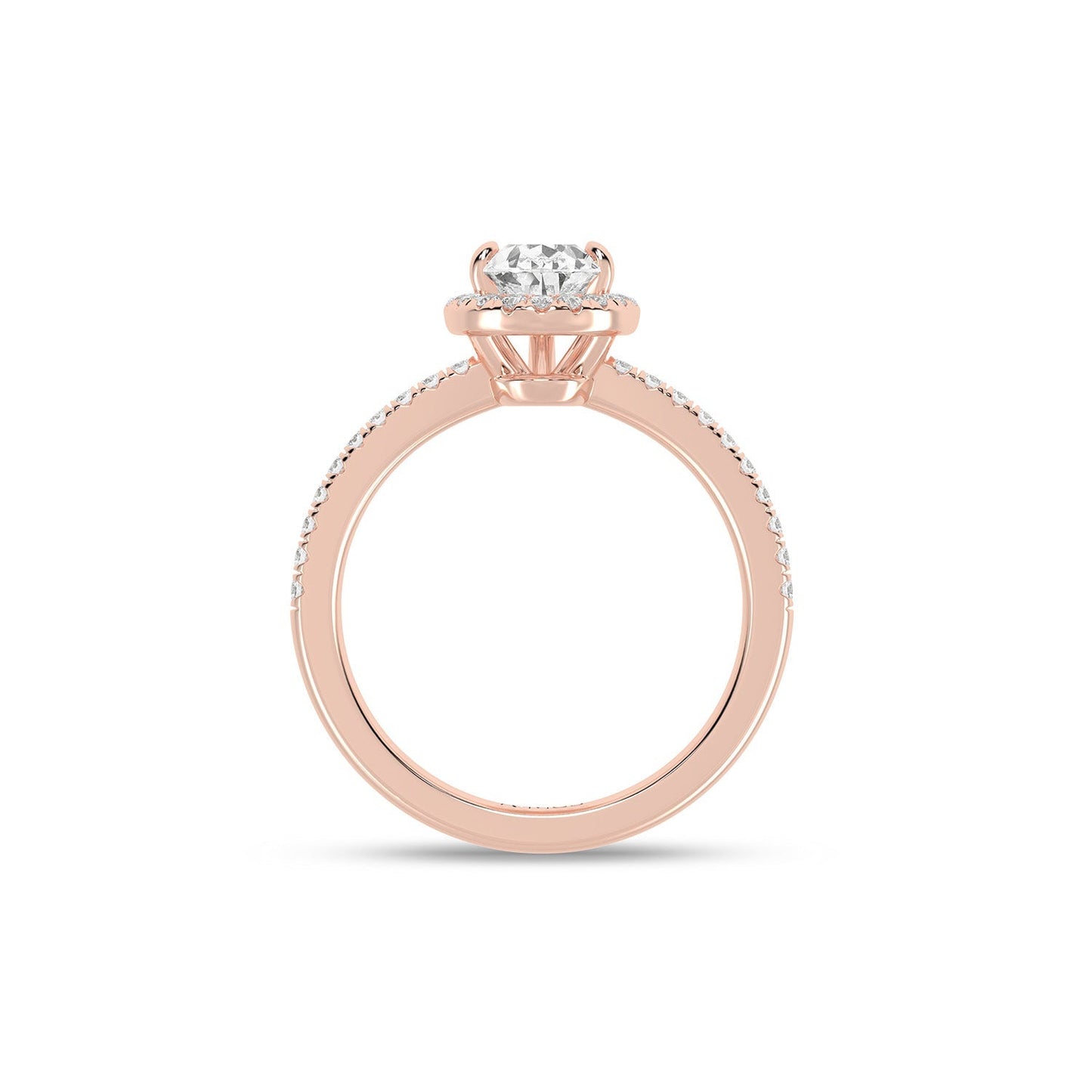 Luxe Dewdrop Halo Ring