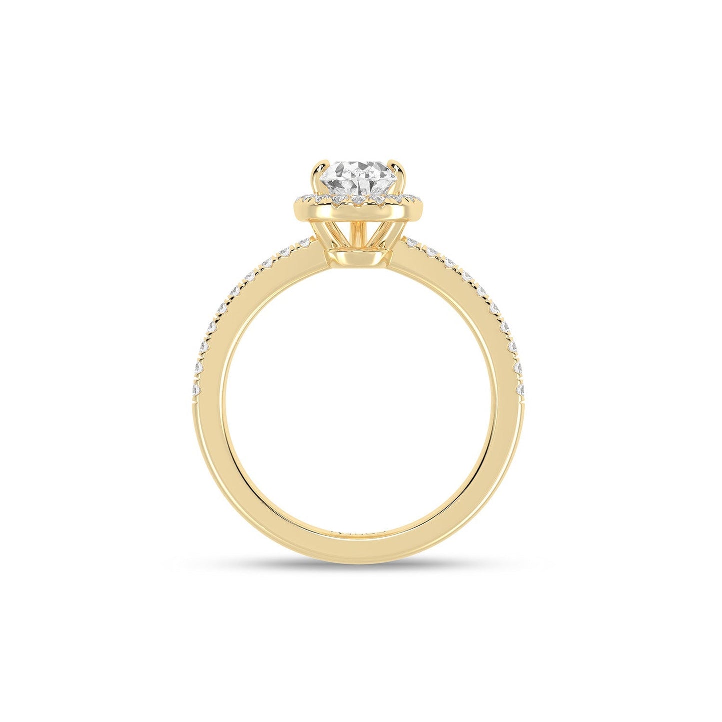 Luxe Dewdrop Halo Ring