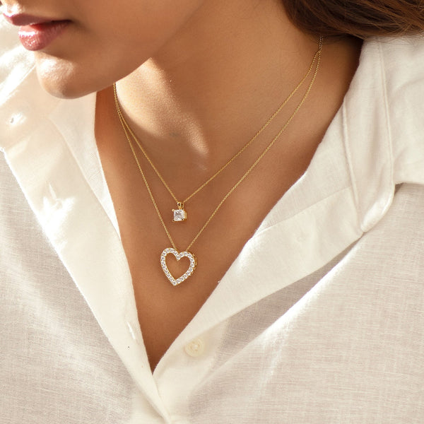 Atmos Heart Silhouette Necklace_Product Angle_PCP Main Image