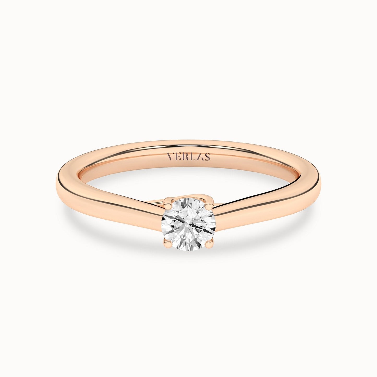 Timeless Round Ring_Product Angle_1/3Ct - 1