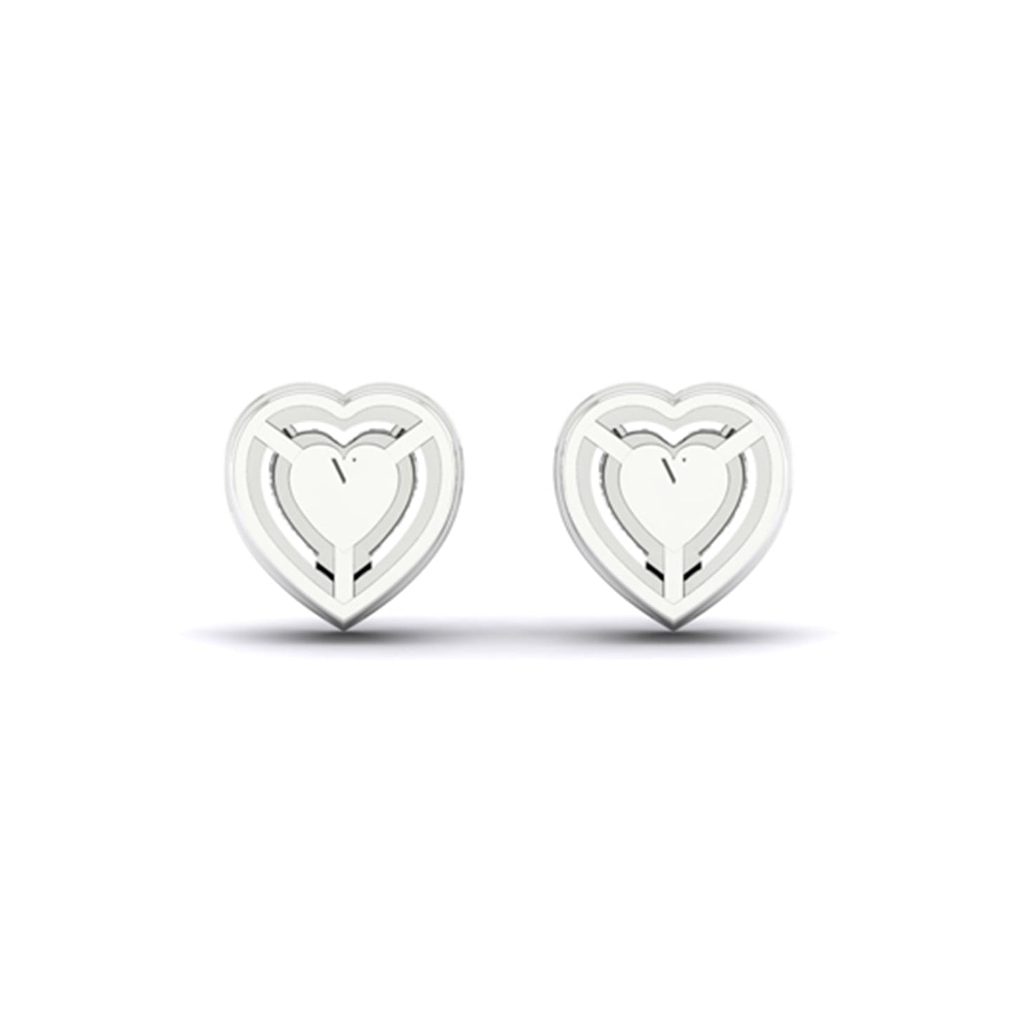 Heart Halo Studs_Product Angle_1 Ct. - 3