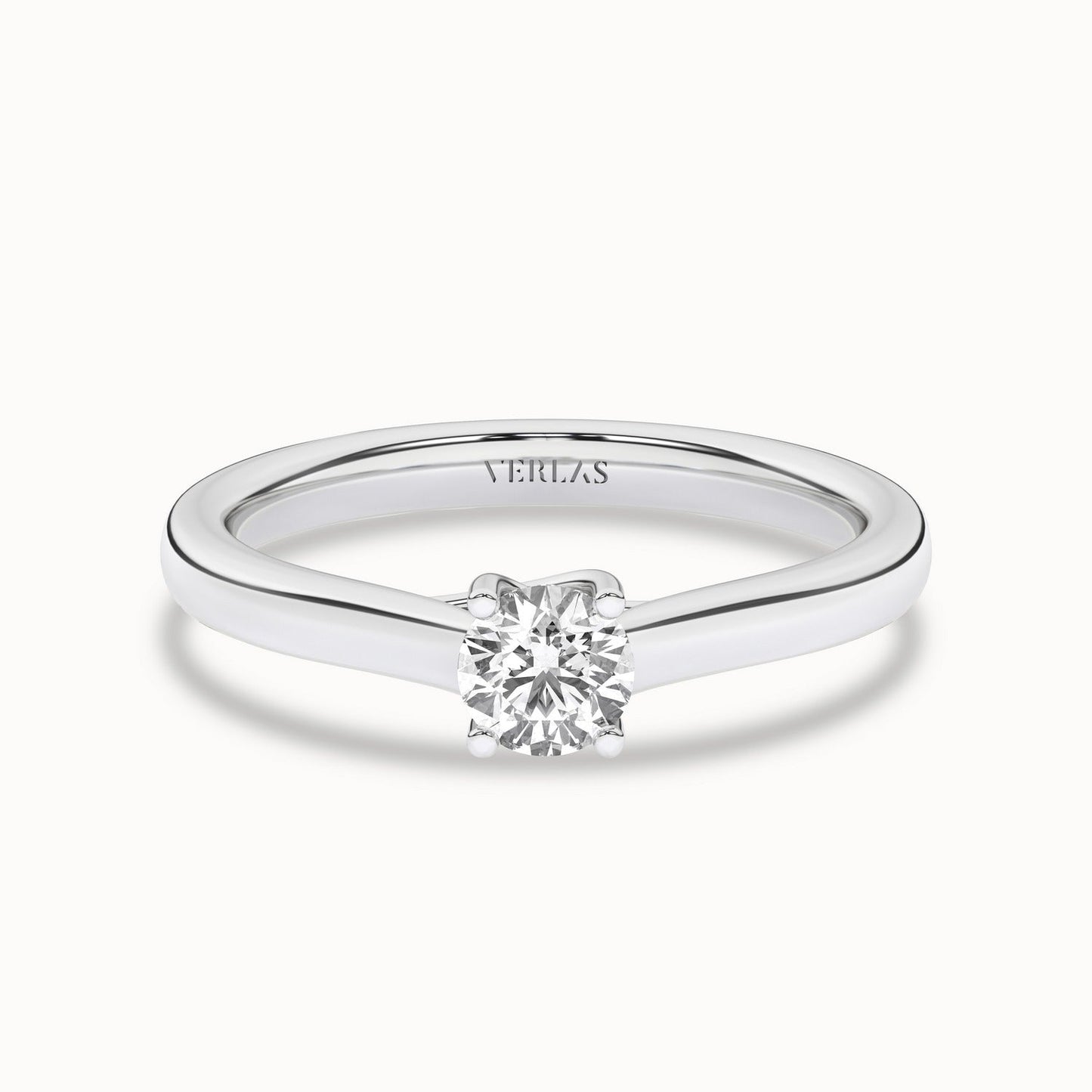Timeless Round Ring_Product Angle_1/2Ct - 1