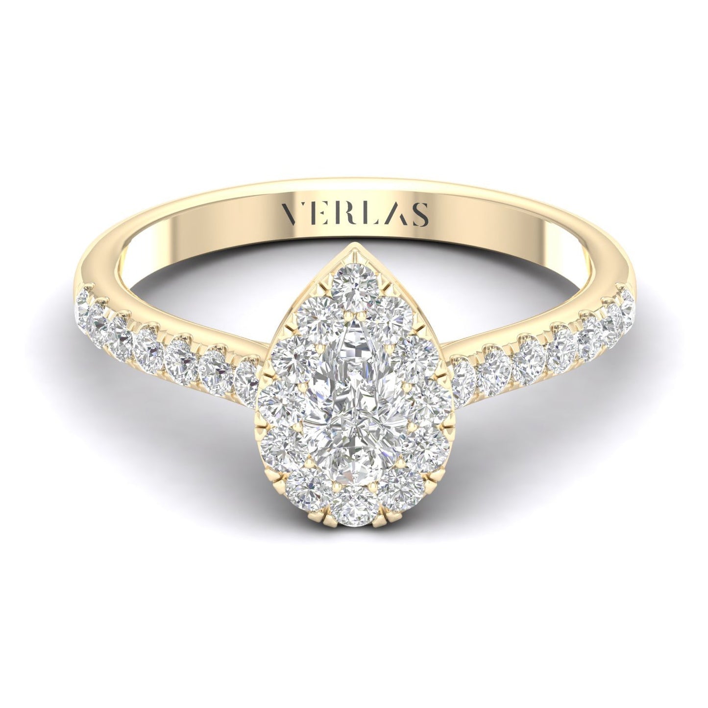 Signature Iconic Dewdrop Halo Ring