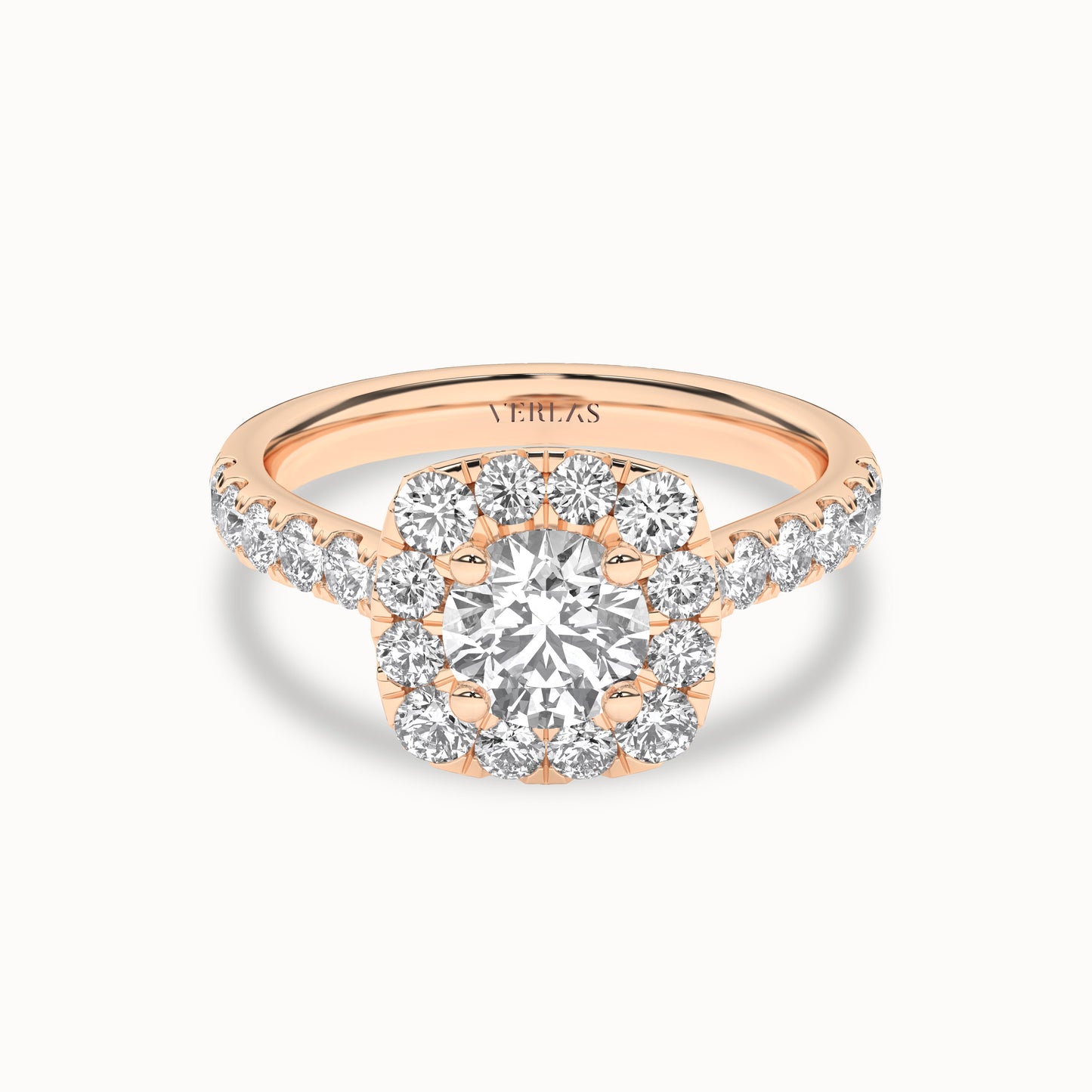 Round-Center Princess Halo Ring_Product Angle_2Ct. - 1