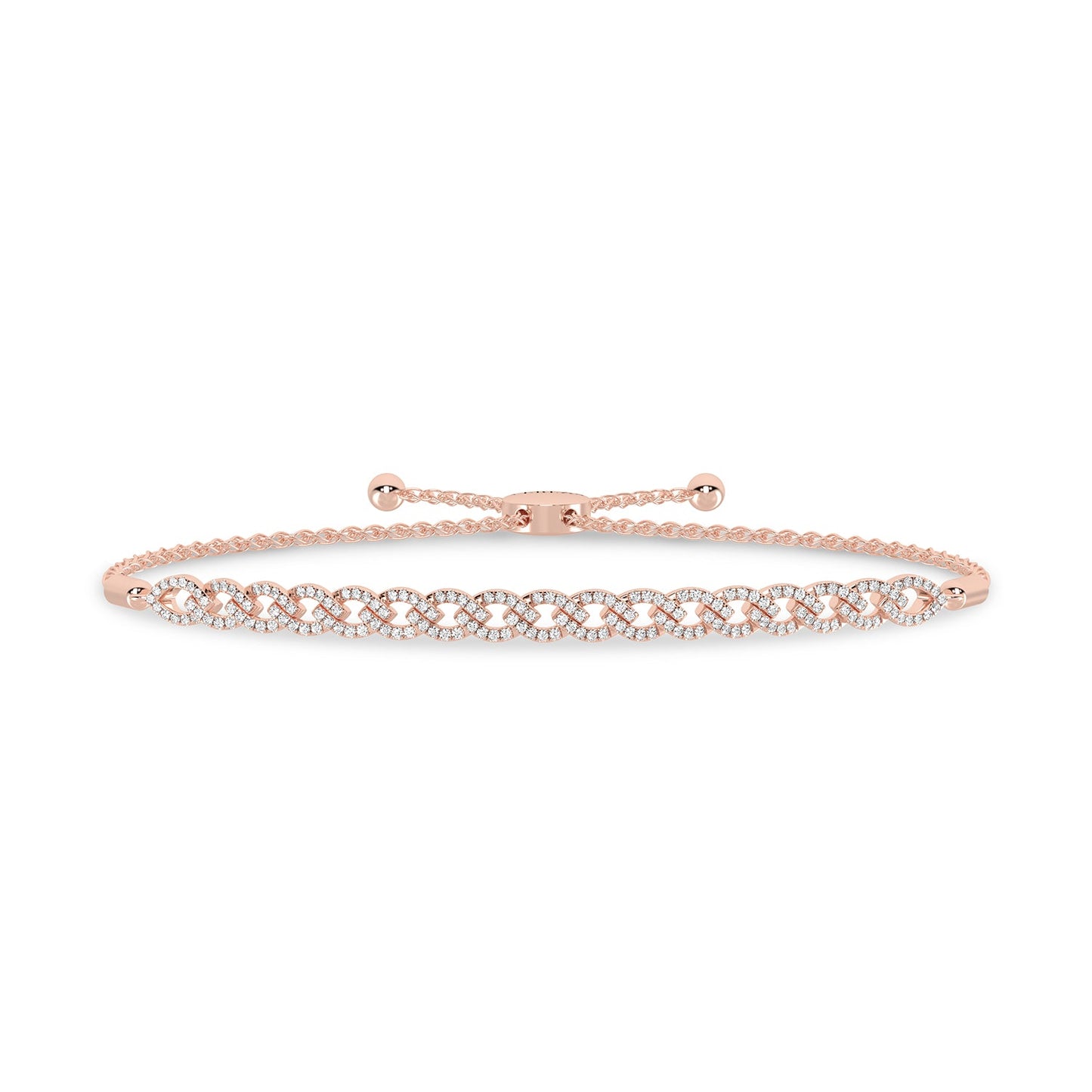 Marquise Harmony Diamond Bolo Bracelet _Product Angle_1/2 Ct. - 1