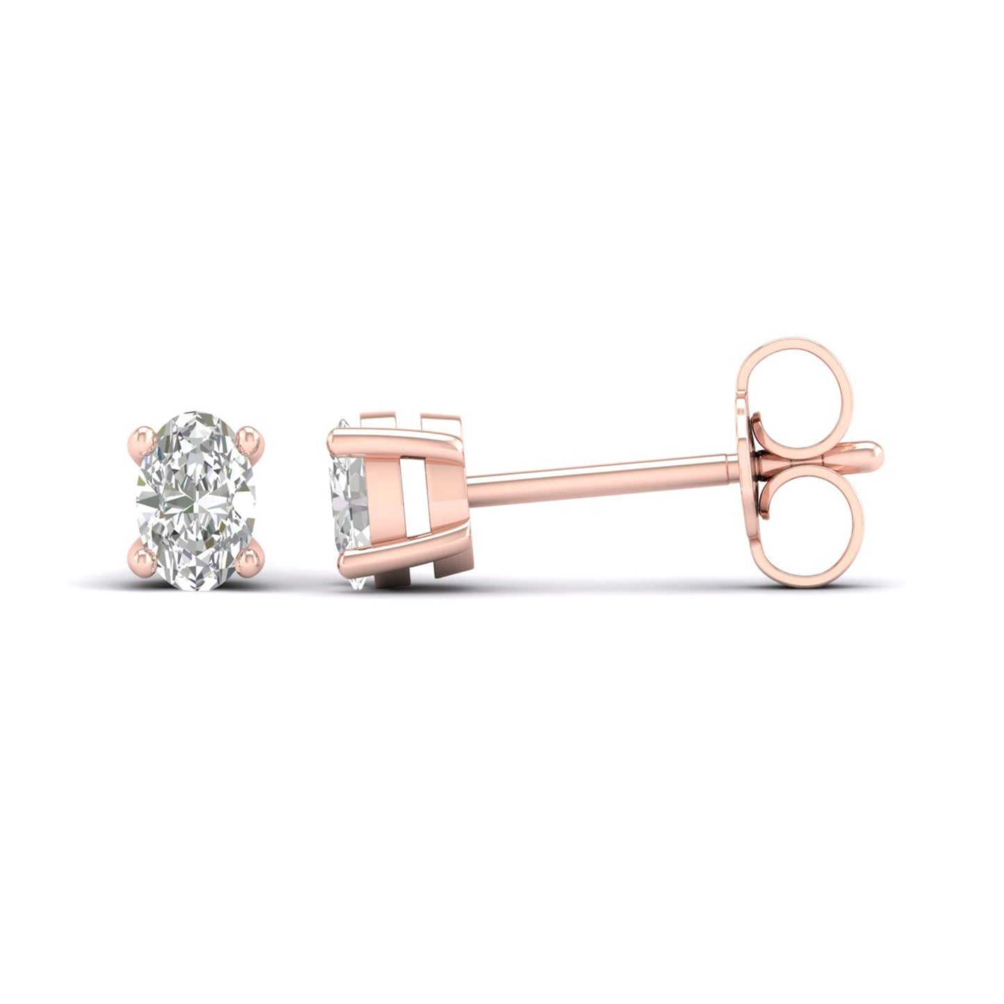 Ellipse Solitaire Studs_Product Angle_1/3 Ct. - 2