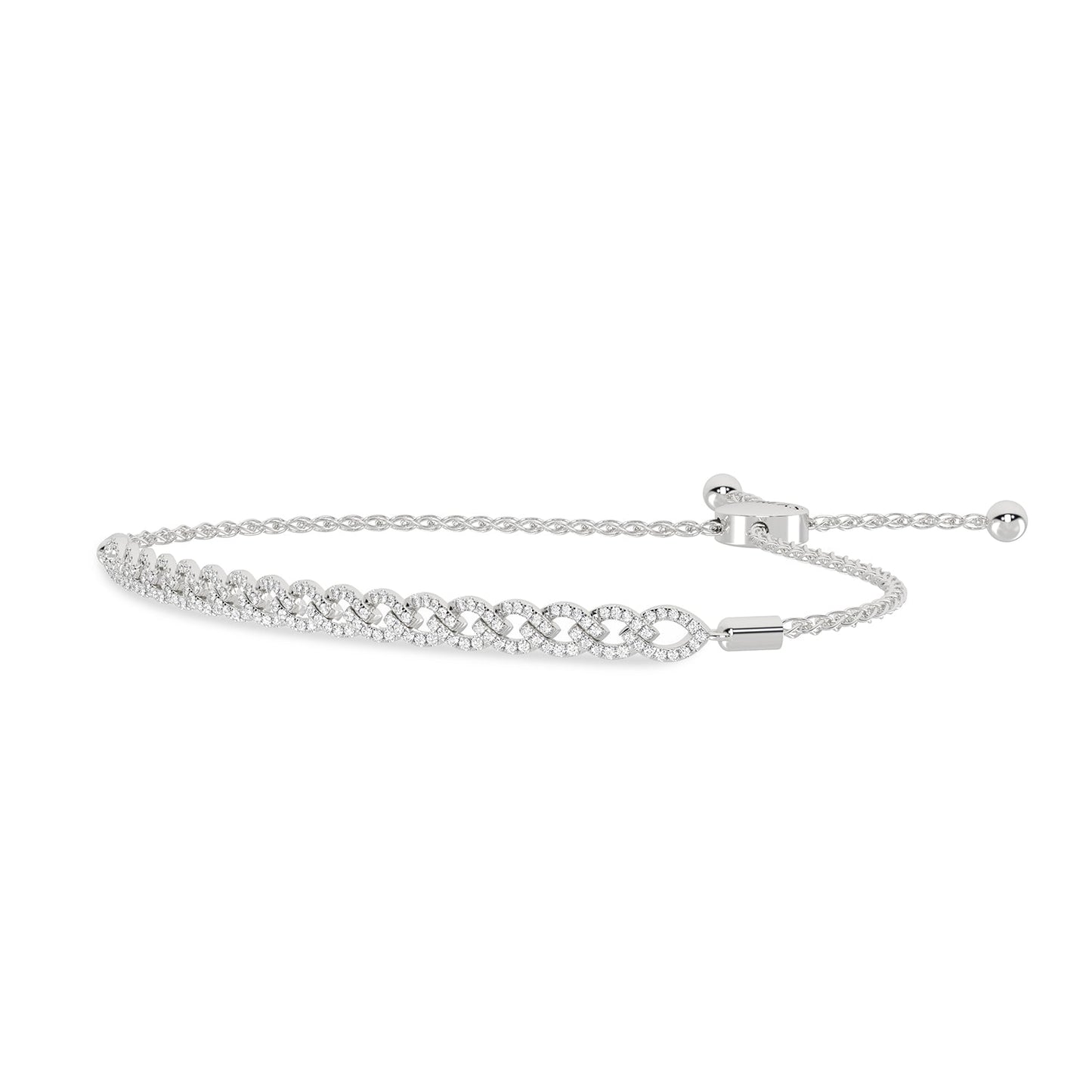 Marquise Harmony Diamond Bolo Bracelet _Product Angle_1/2 Ct. - 2