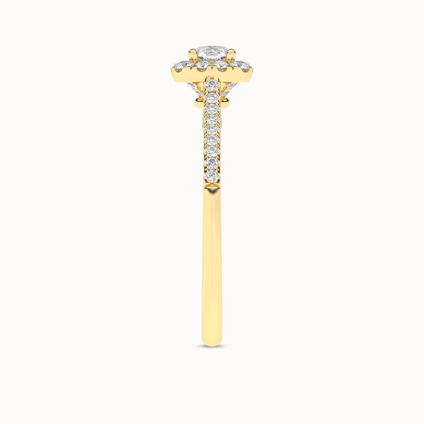 Round-Center Princess Halo Ring_Product Angle_1/2Ct. - 3