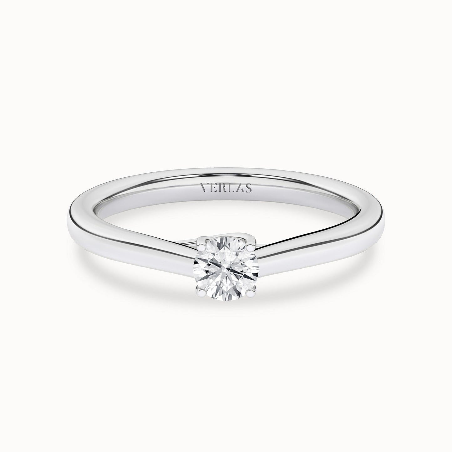 Timeless Round Ring_Product Angle_1/3Ct - 1