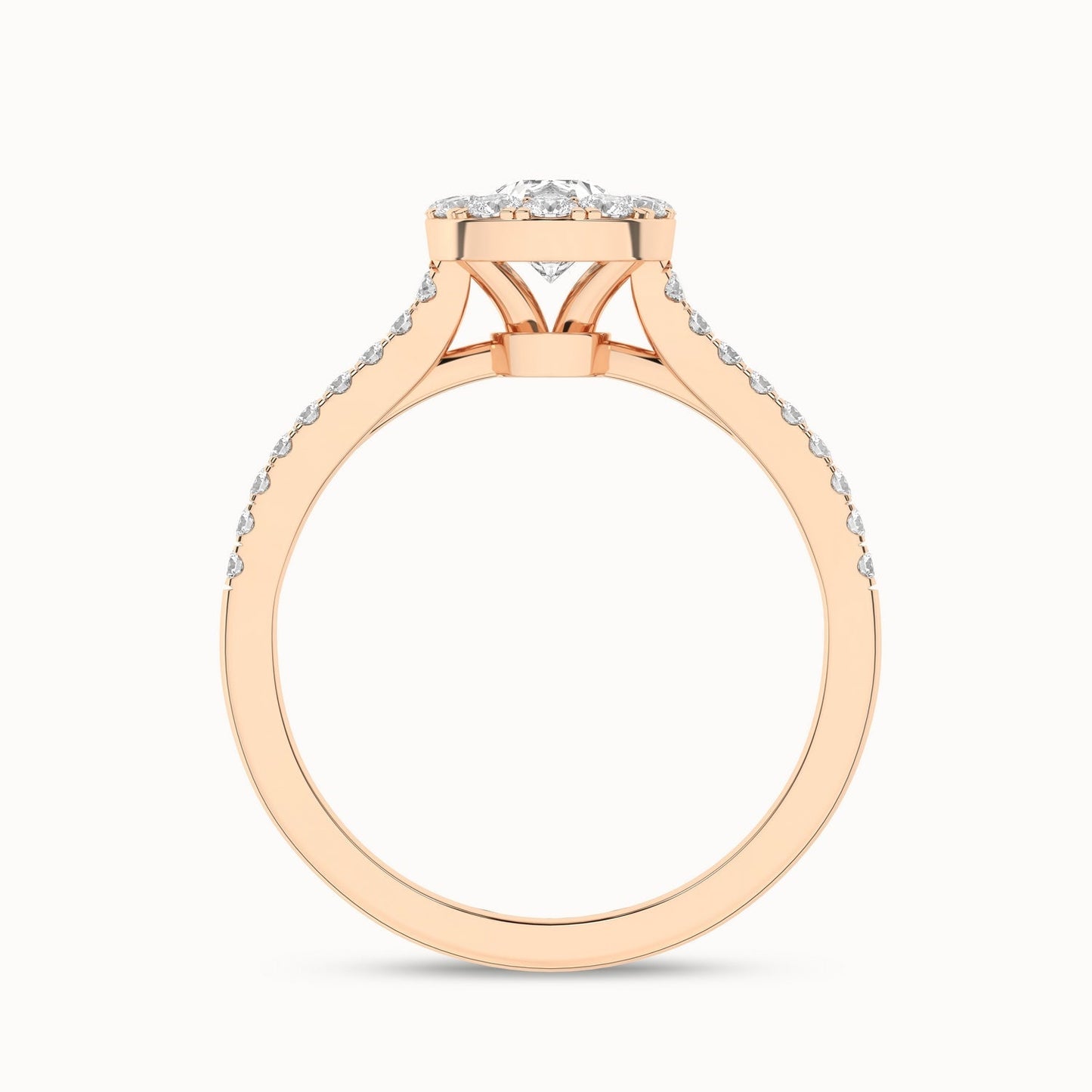 Unified Iconic Dewdrop Halo Ring_Product Angle_1 1/3Ct - 3