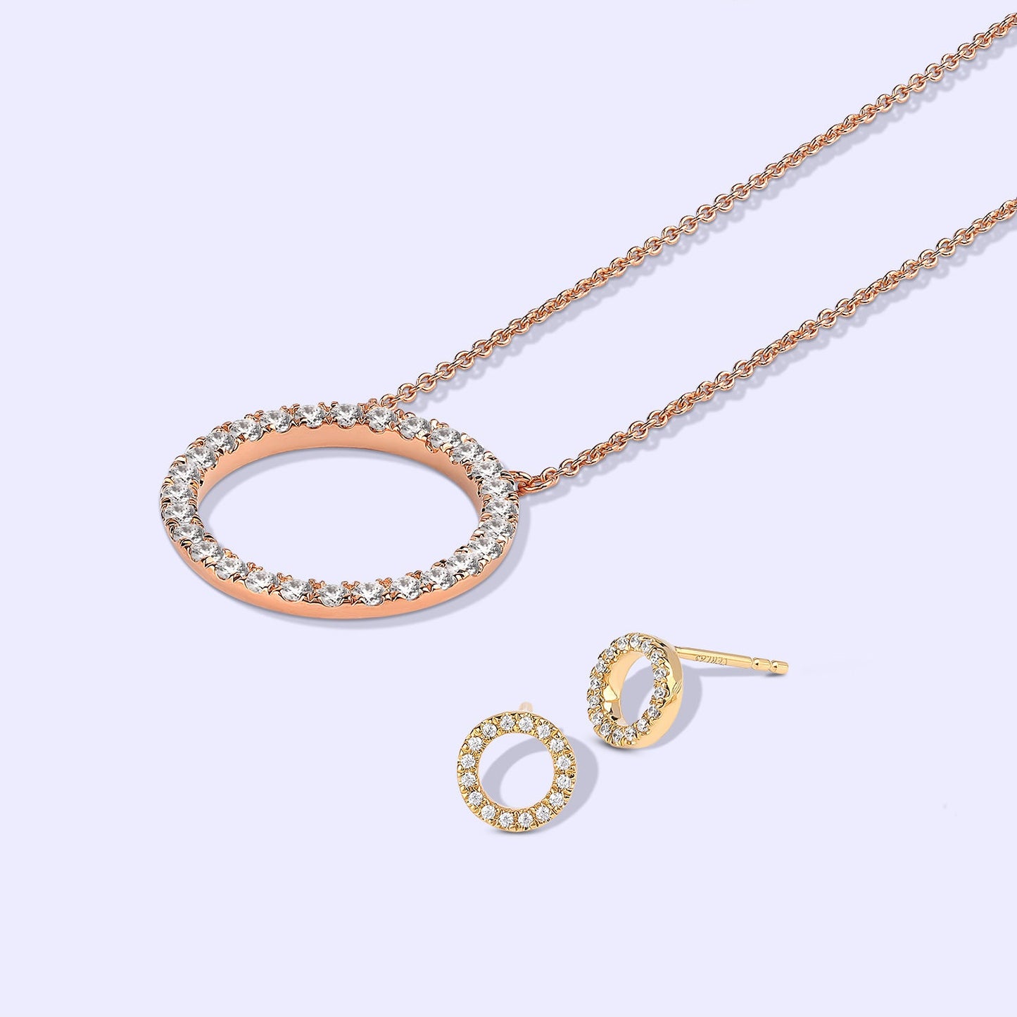 Circular Silhouette Necklace_Product Angle_Creative Image