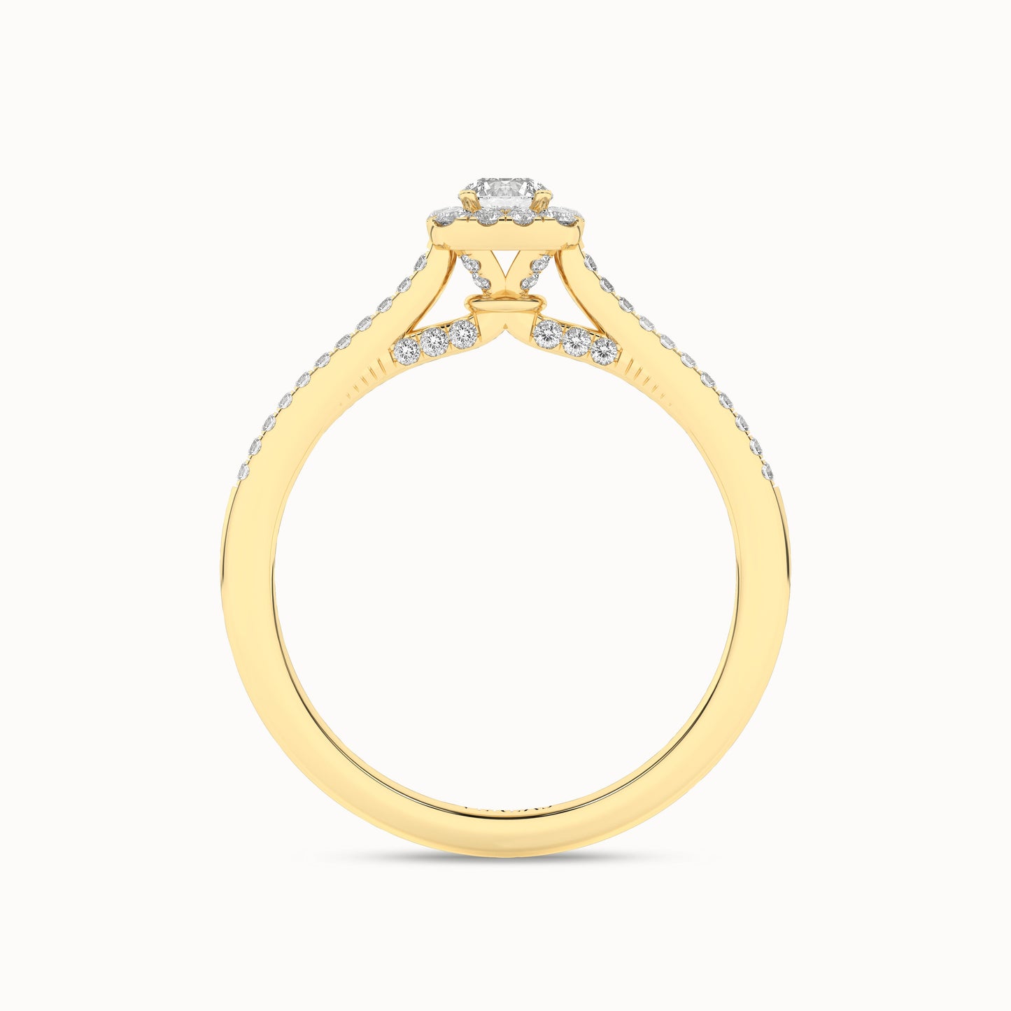 Round-Center Princess Halo Ring_Product Angle_1/3Ct. - 2