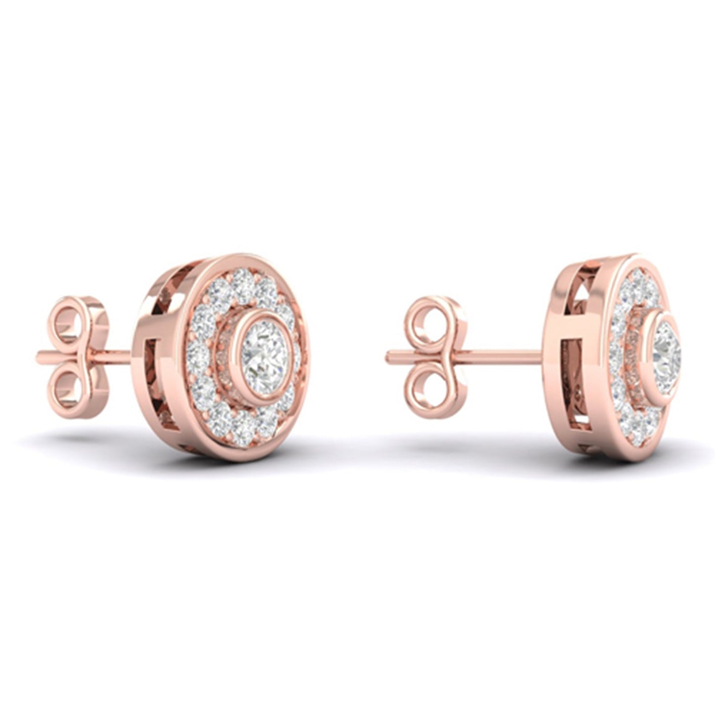 Trailing Round Halo Studs_Product Angle_1/2 Ct. - 2