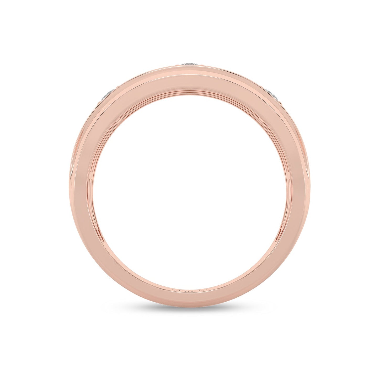 3-Stationed Round Diamond Band _Product Angle_1/4 Ct. - 2