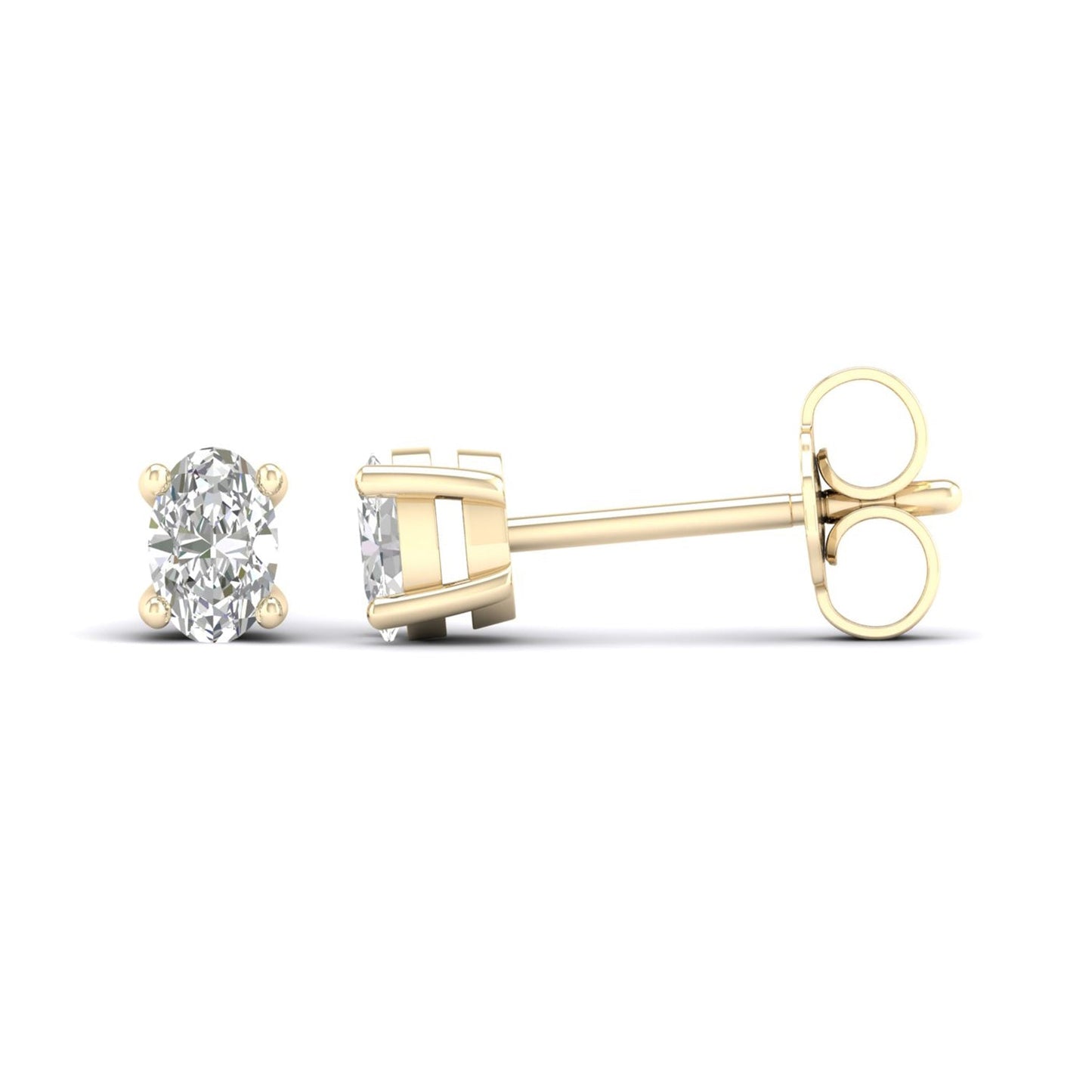 Ellipse Solitaire Studs_Product Angle_1/3 Ct. - 1