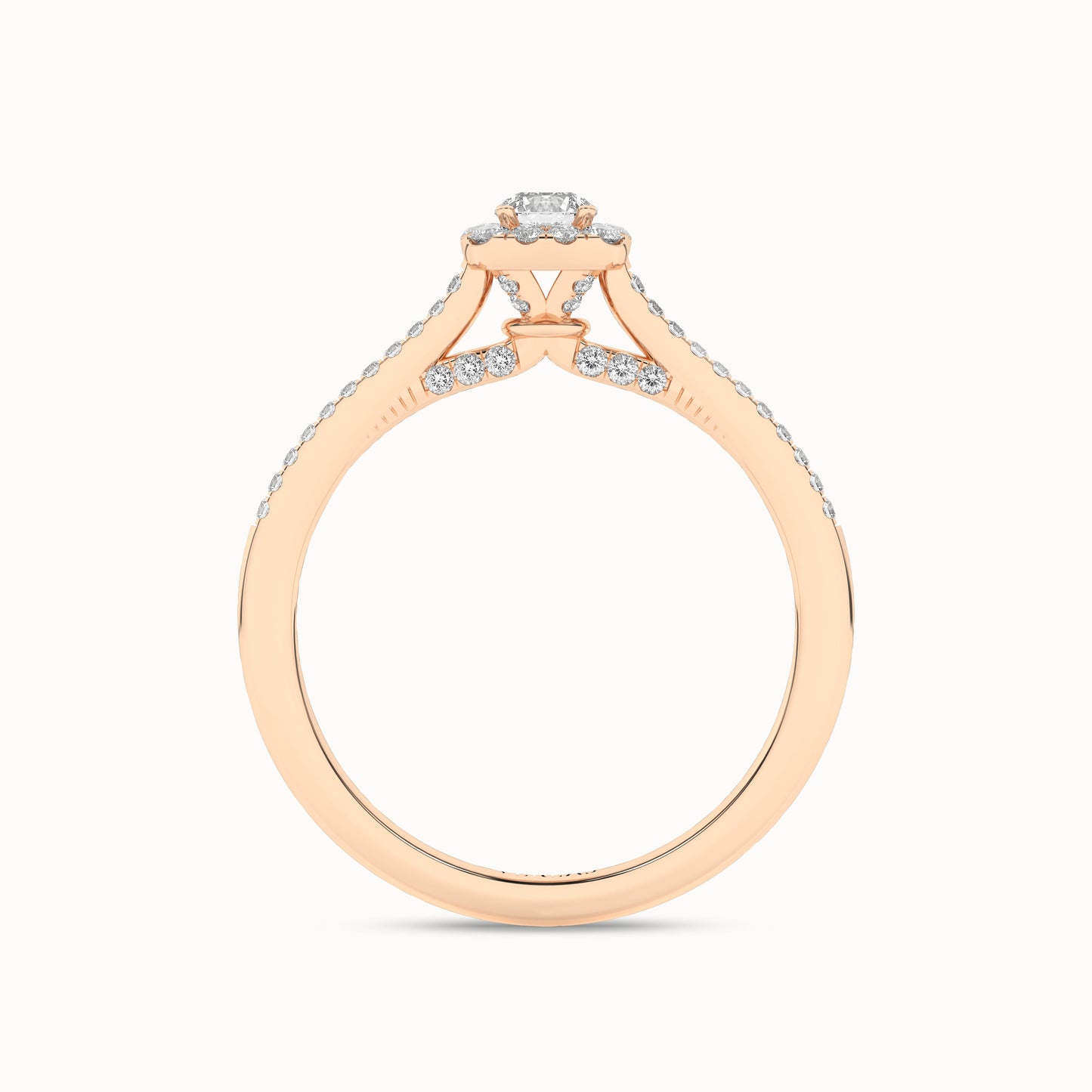 Round-Center Princess Halo Ring_Product Angle_1/3Ct. - 2