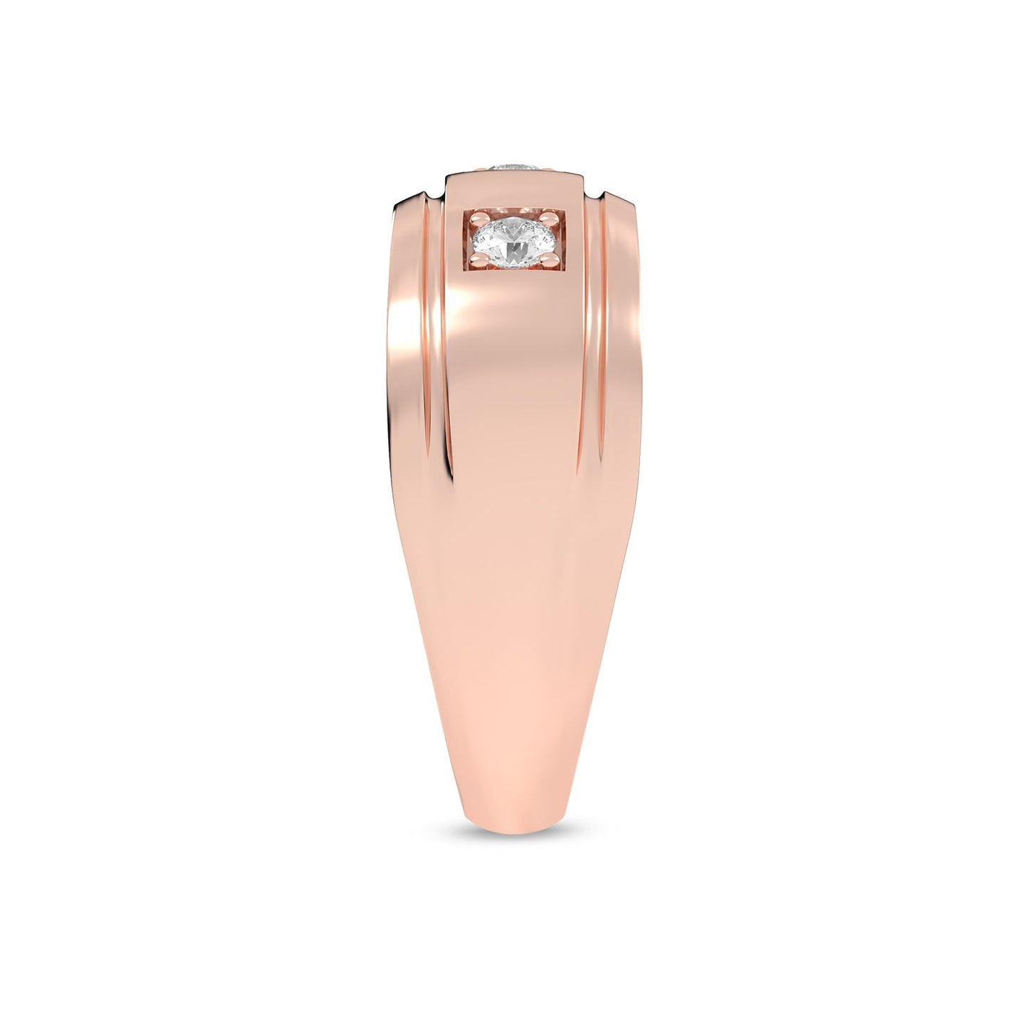 3-Stationed Round Diamond Band _Product Angle_1/4 Ct. - 3