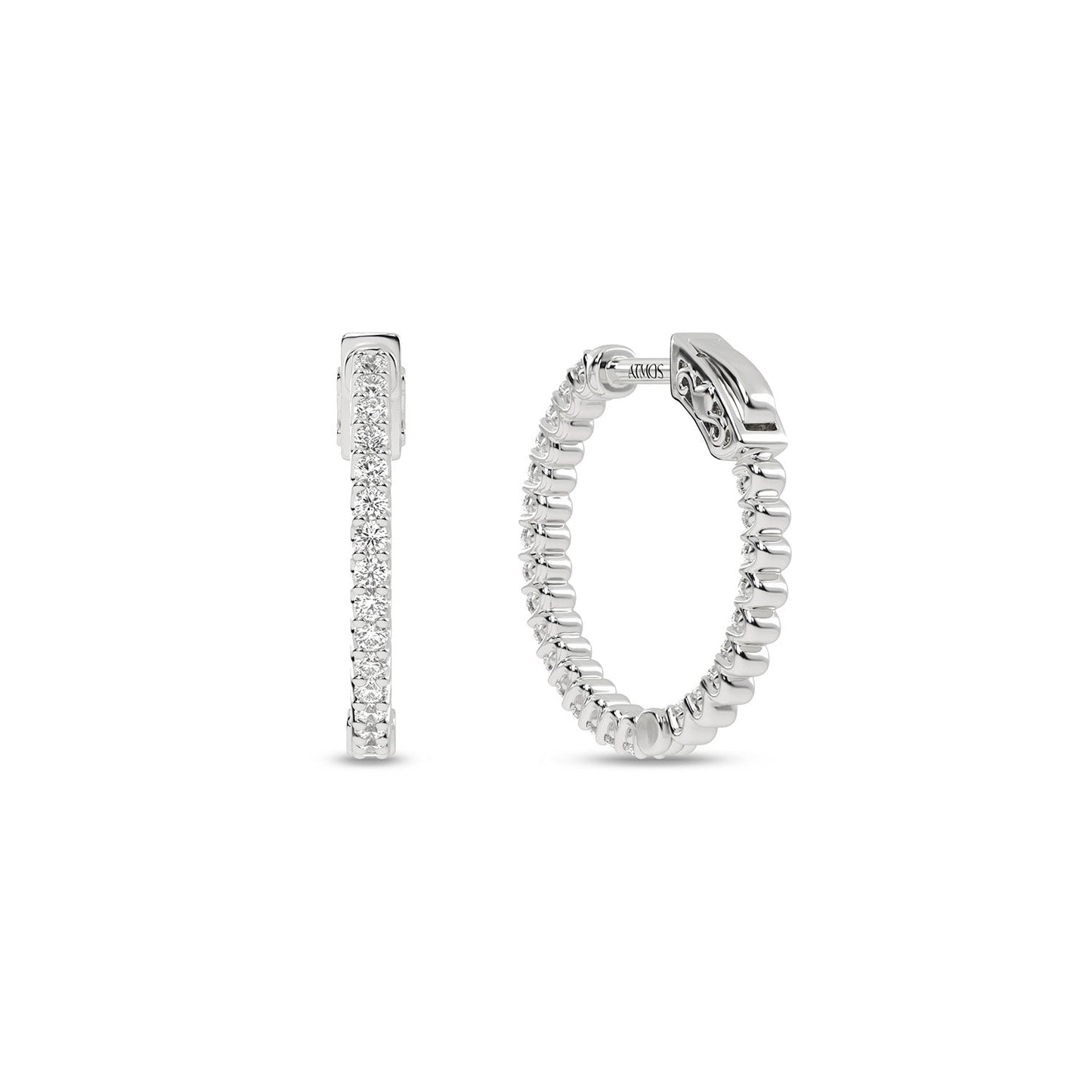 Atmos Diamond Hoops_Product angle _1/2 - 2