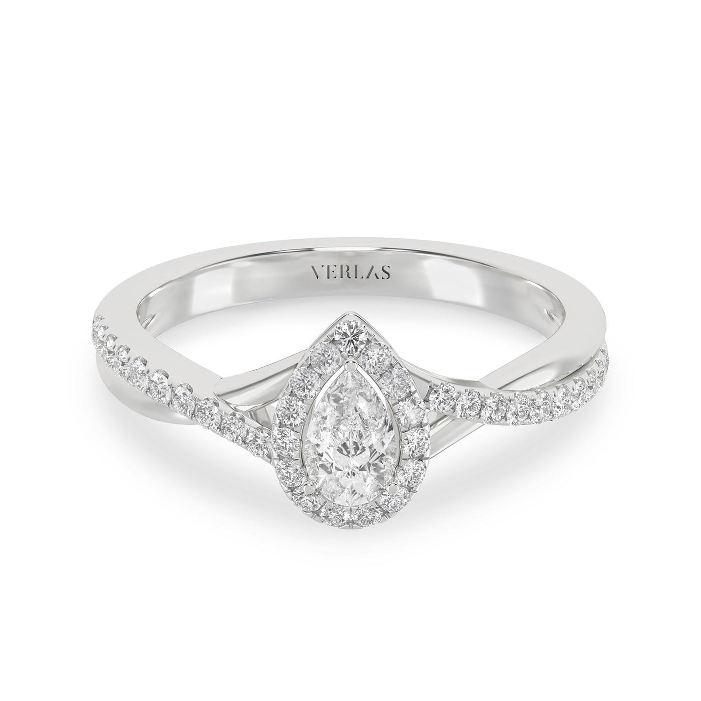 Essential 4-Pronged Round Ring_Product Angle_1/3 Ct. - 1