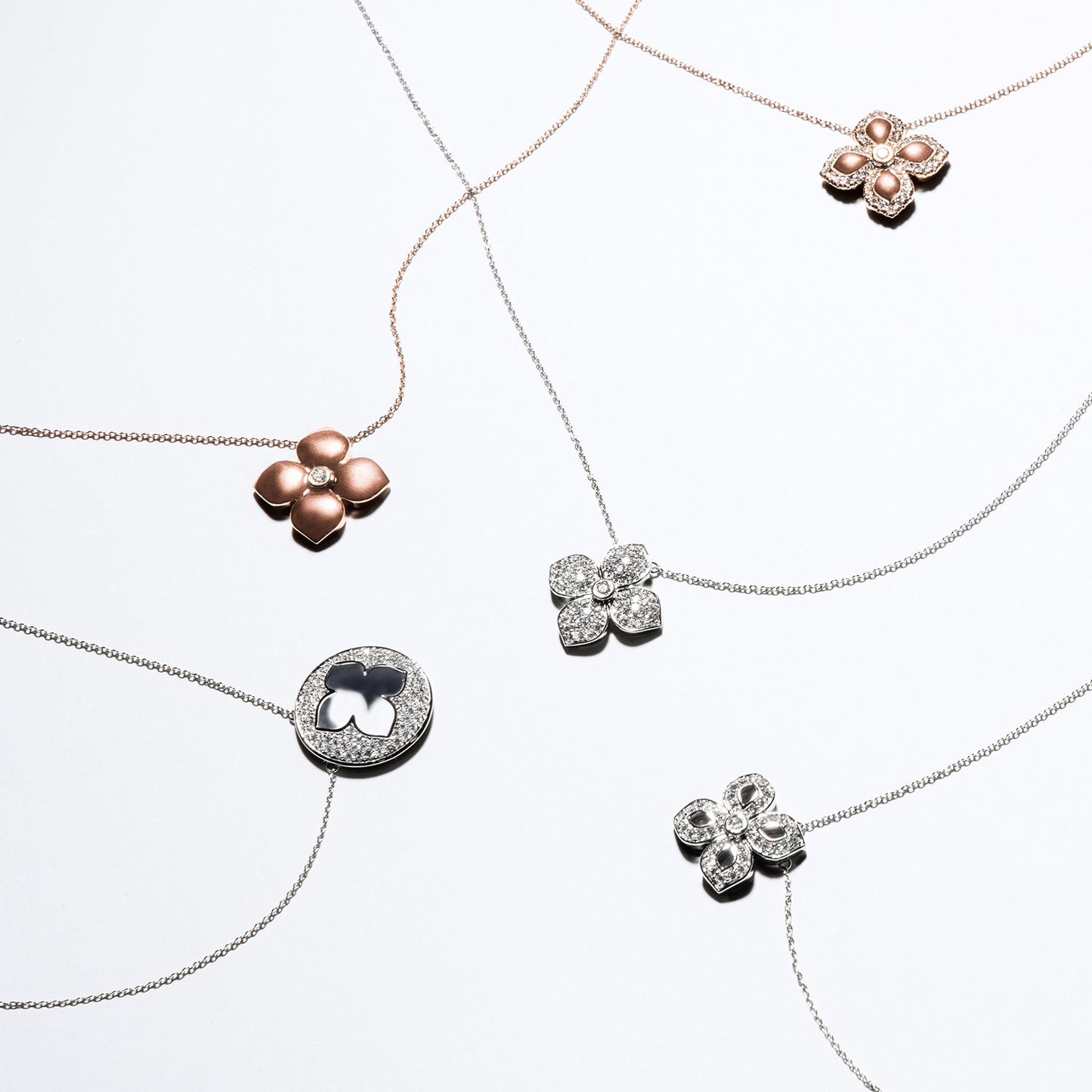 La Fleur Diamond Necklace_Product angle_Creative Image