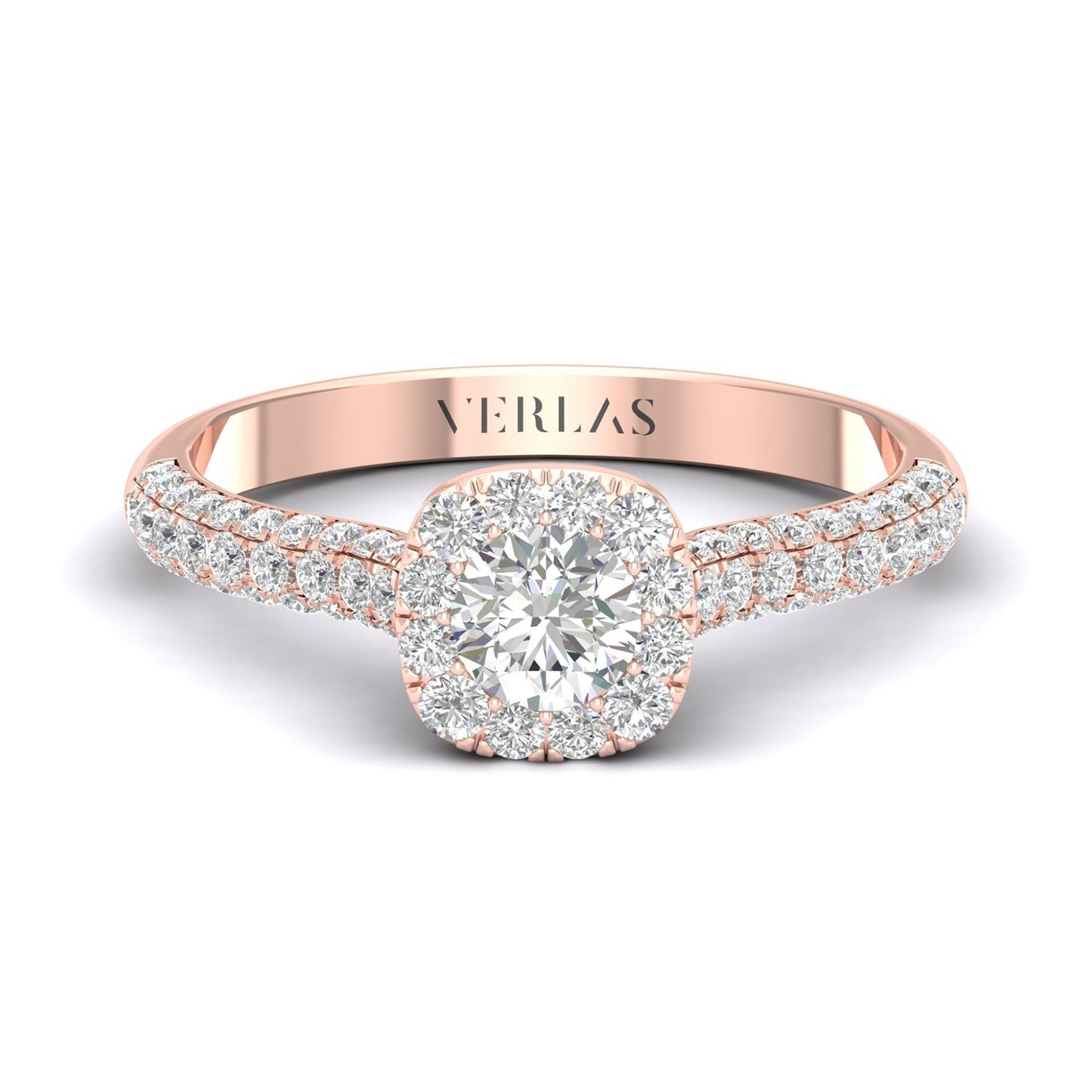 Essential 4-Pronged Round Ring_Product Angle_1 Ct. - 1