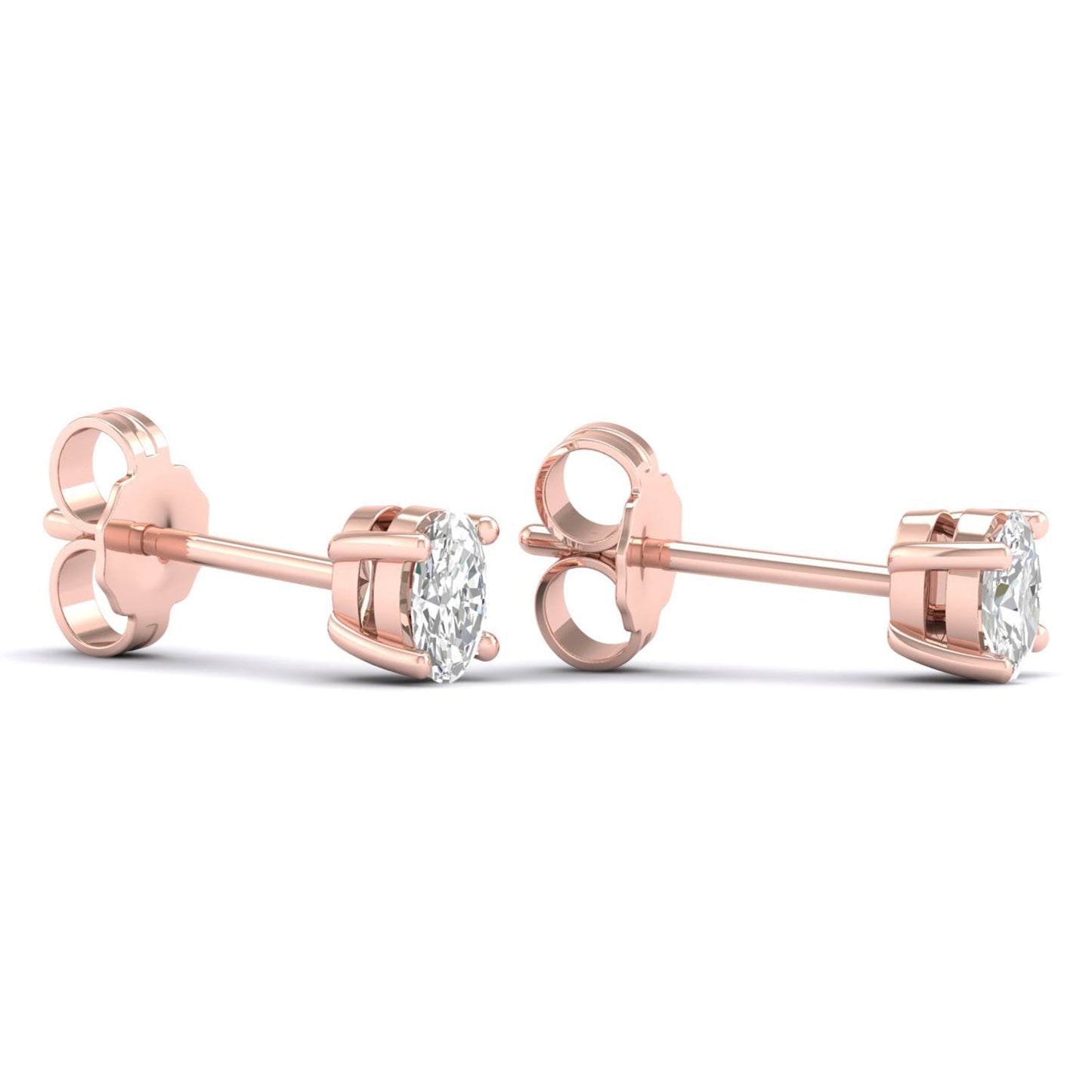 Ellipse Solitaire Studs_Product Angle_1/3 Ct. - 3