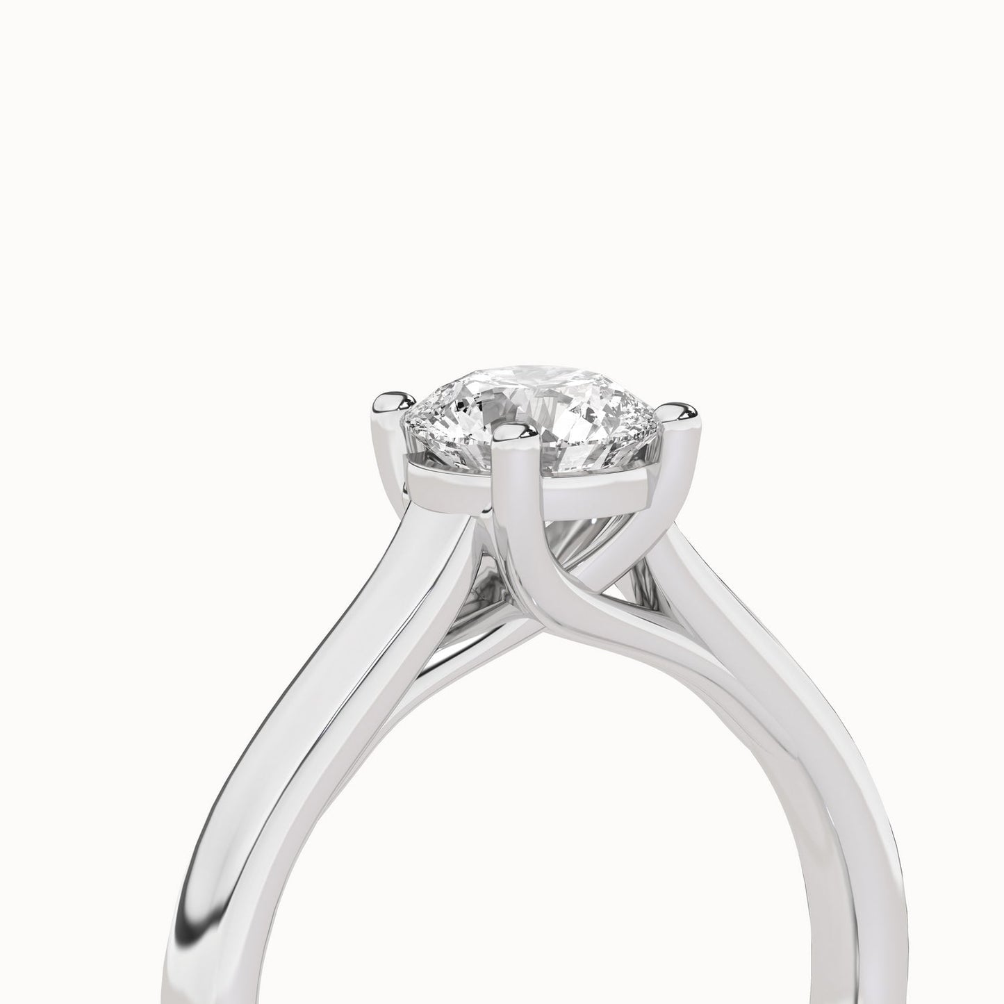 Timeless Round Ring_Product Angle_1Ct - 5