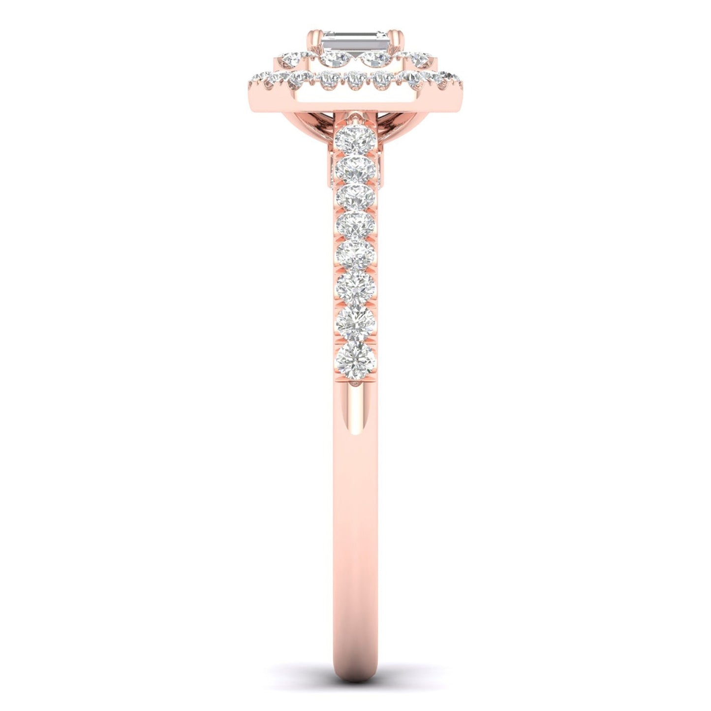 Quaint Signature Emerald Double Halo Ring_Product Angle_1/2 - 4