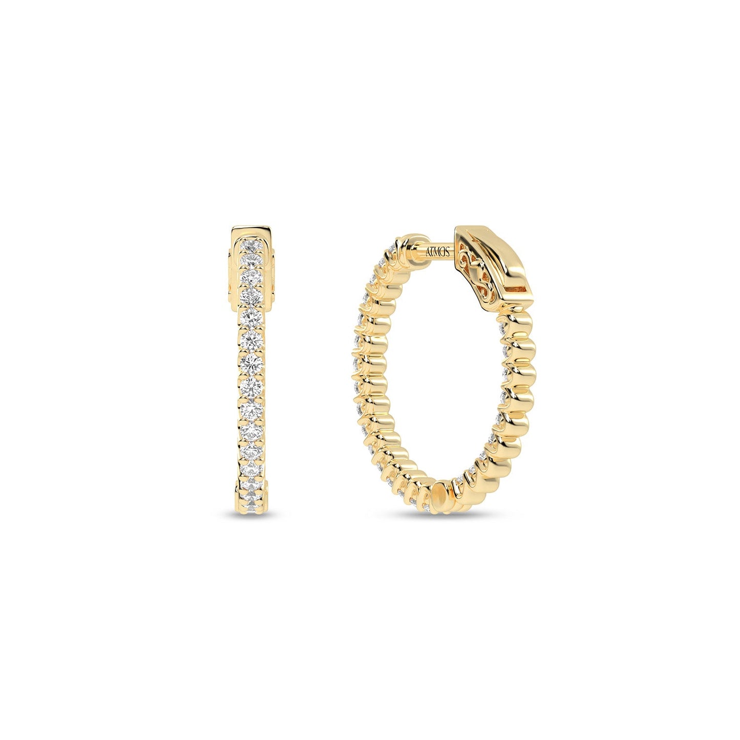 Atmos Diamond Hoops_Product angle _1/2 - 3
