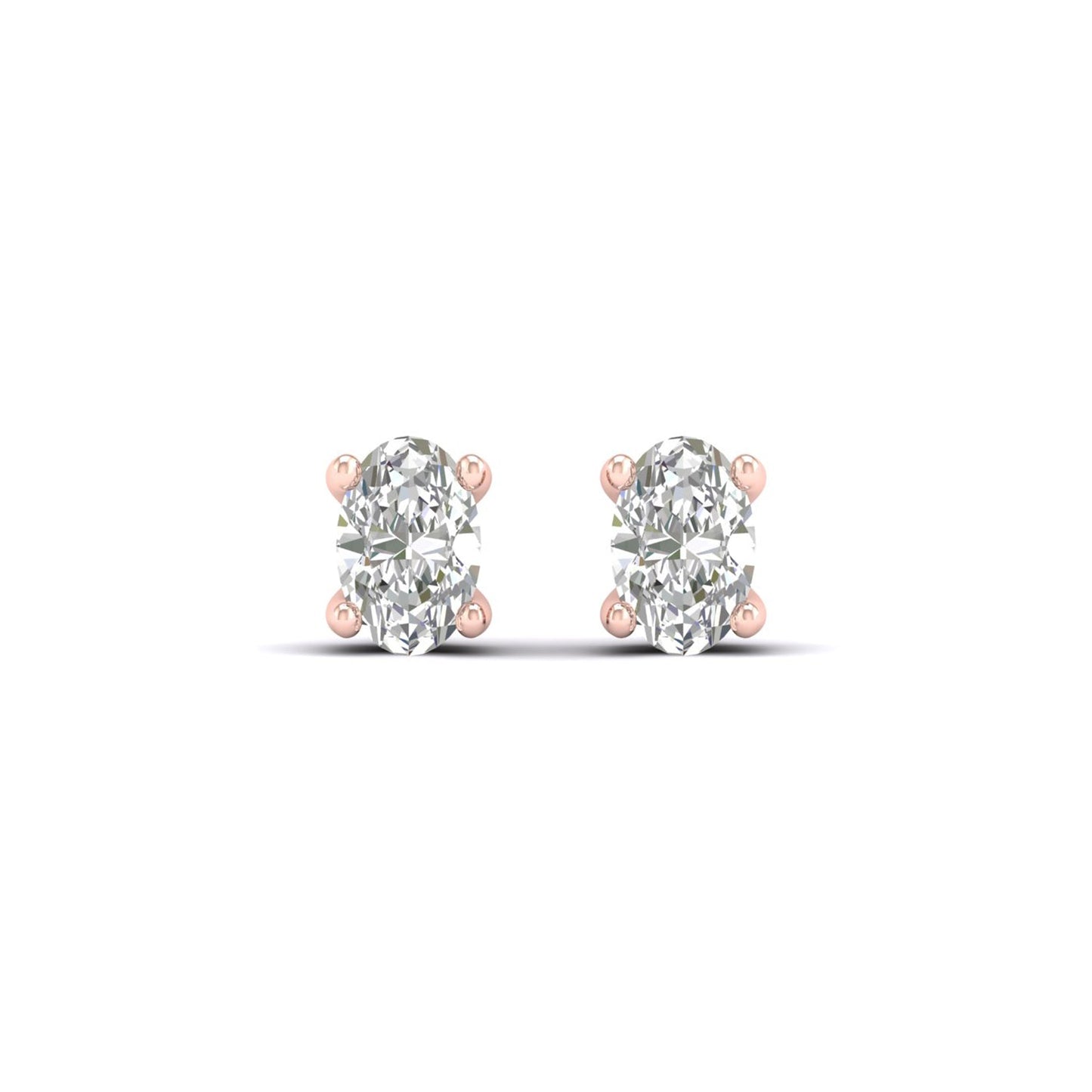 Ellipse Solitaire Studs_Product Angle_1/3 Ct. - 1