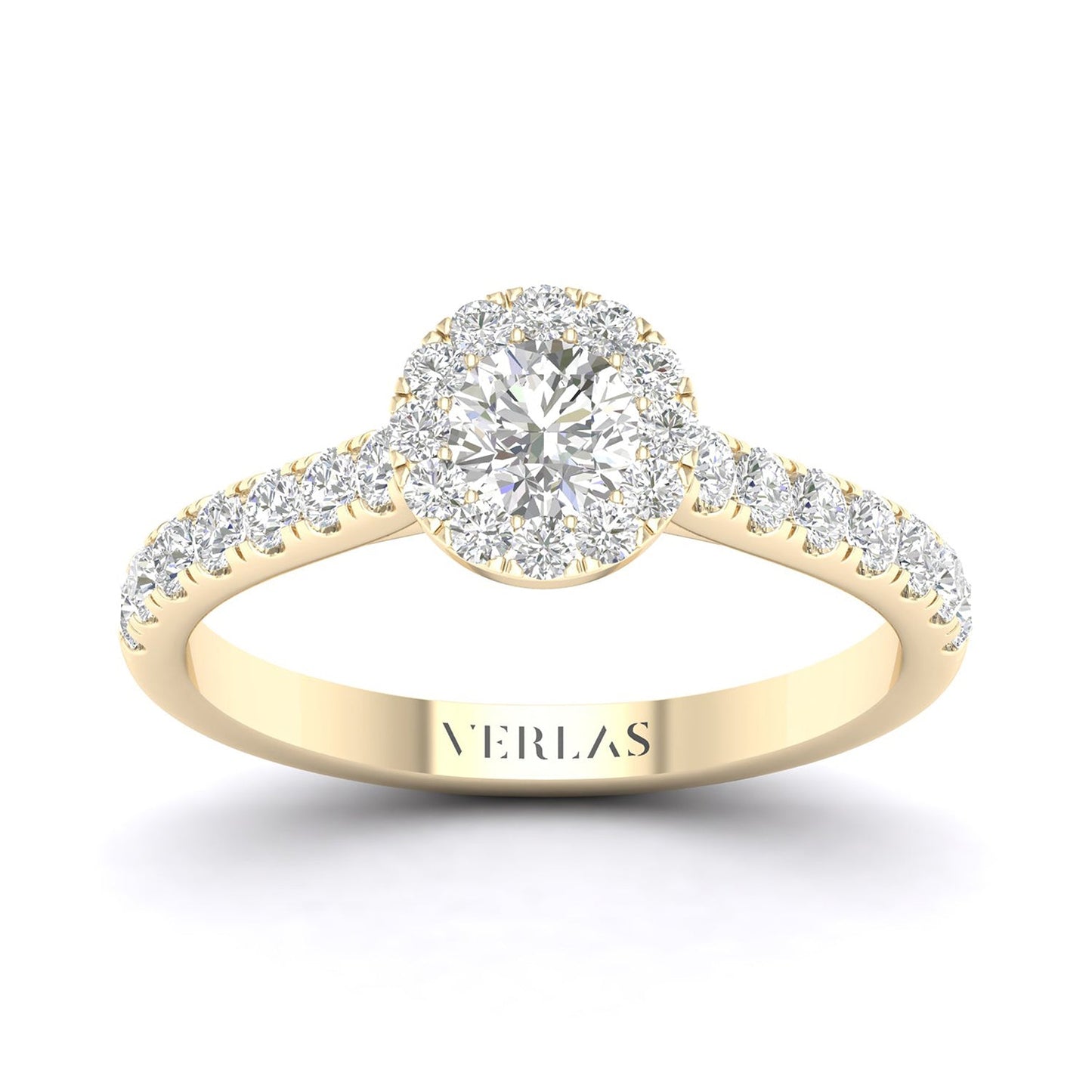Essential 4-Pronged Round Ring_Product Angle_1 Ct. - 1