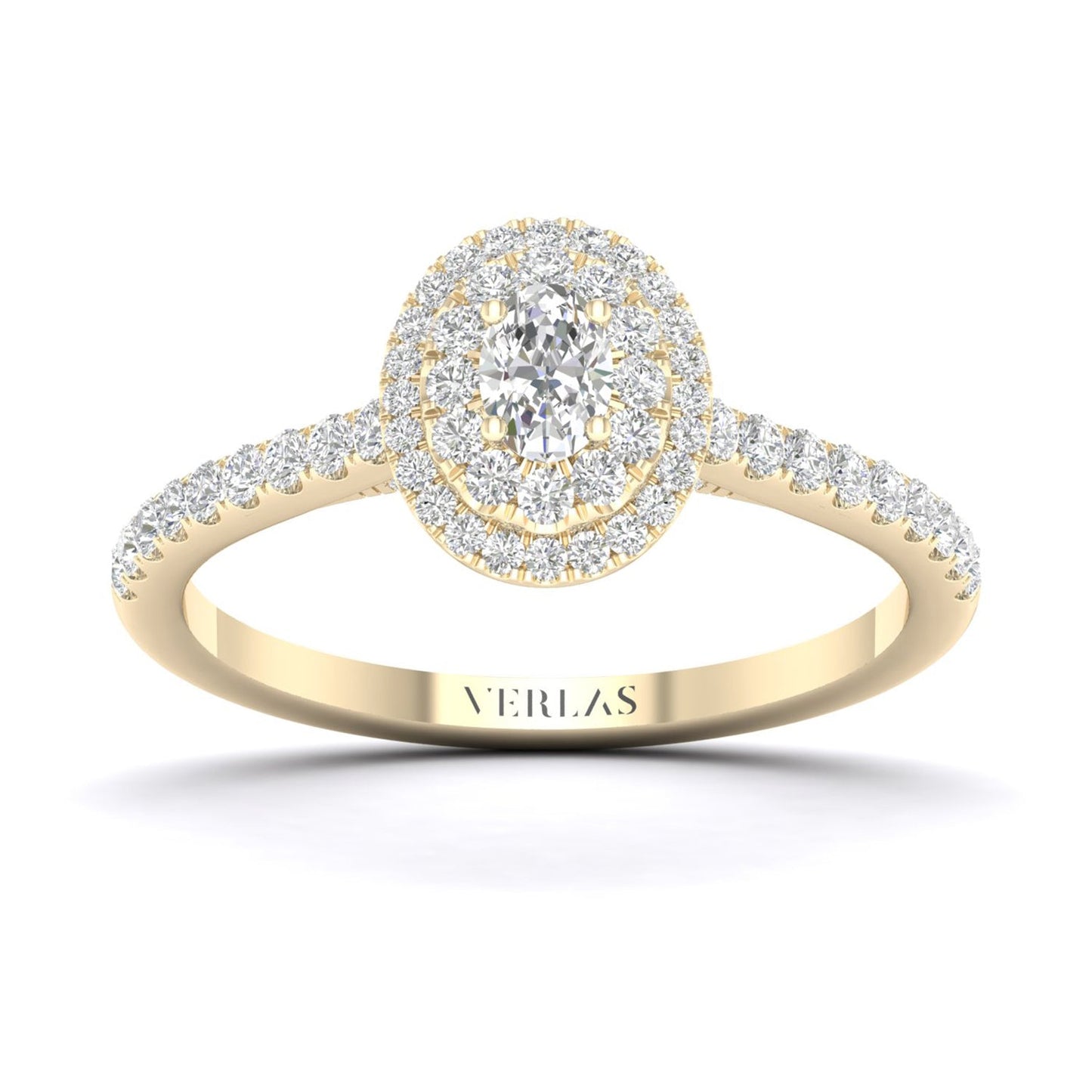 Signature Ellipse Double Halo Ring