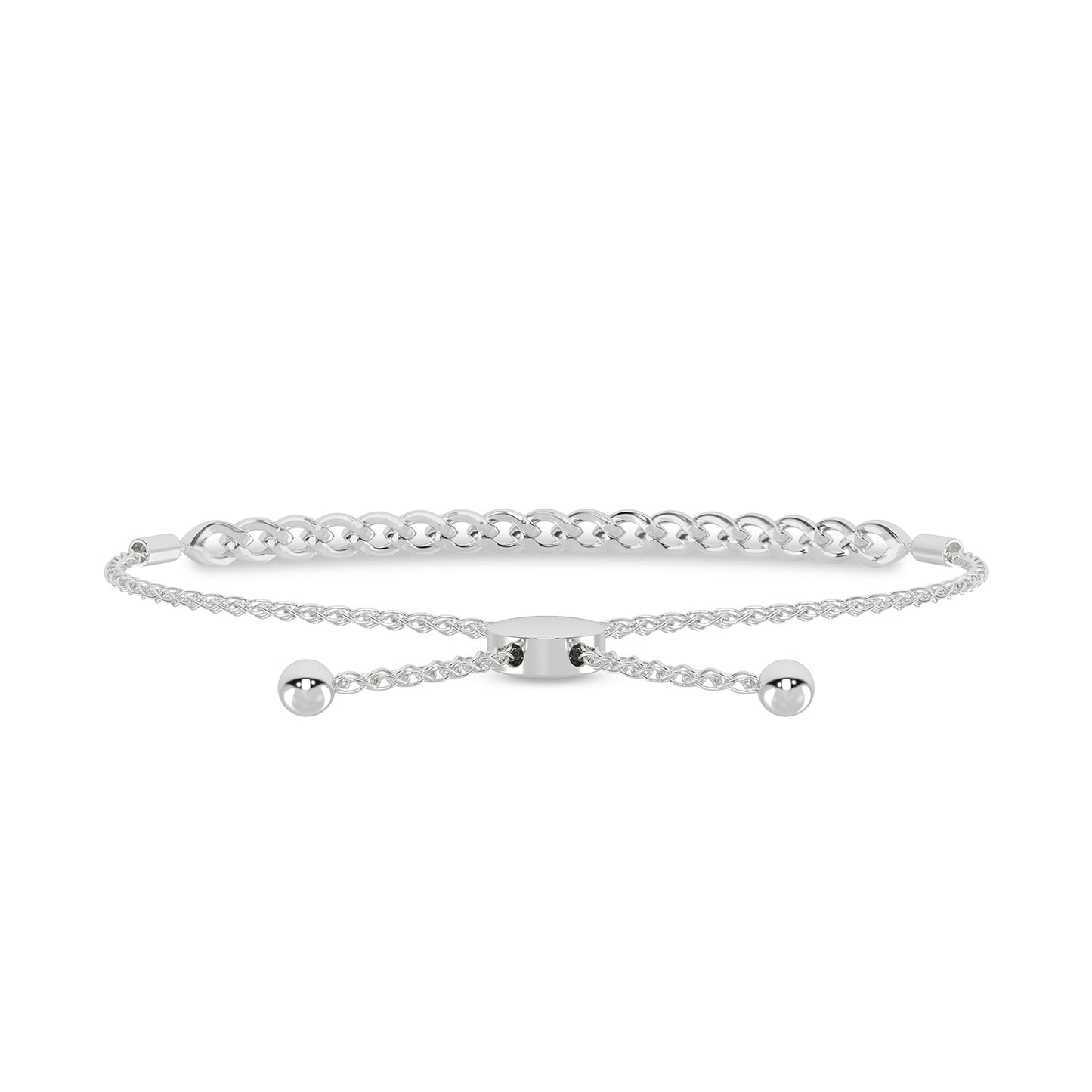 Marquise Harmony Diamond Bolo Bracelet _Product Angle_1/2 Ct. - 3