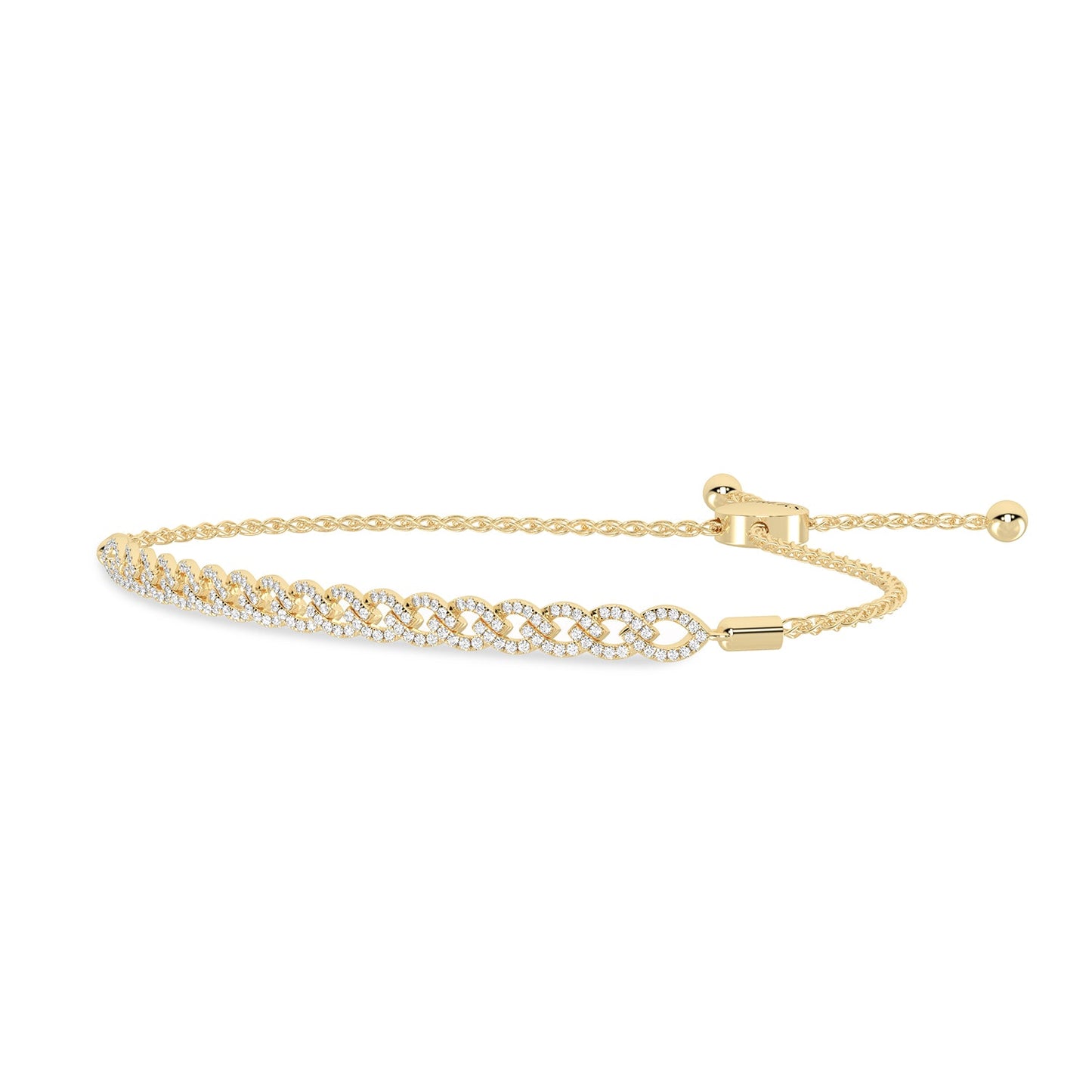 Marquise Harmony Diamond Bolo Bracelet _Product Angle_1/2 Ct. - 2