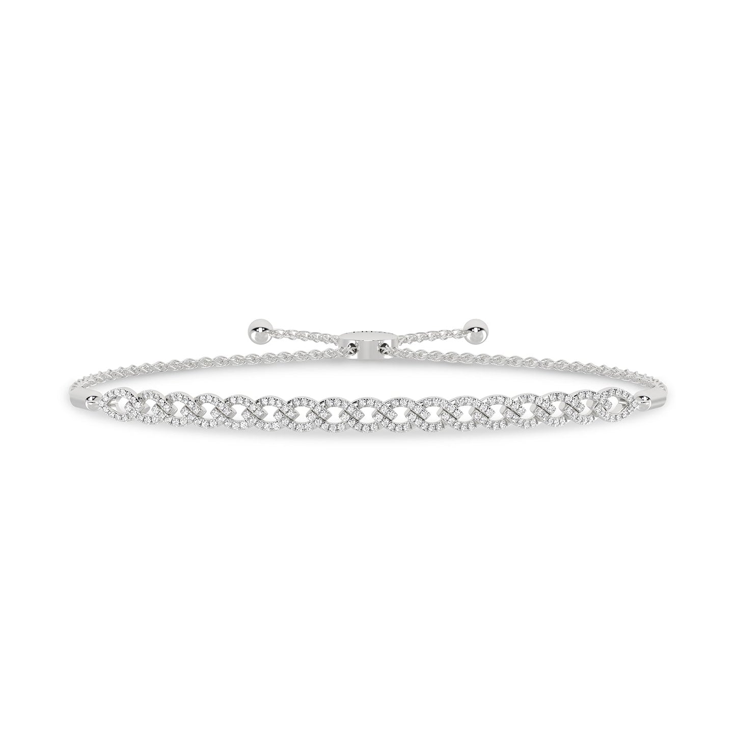 Marquise Harmony Diamond Bolo Bracelet _Product Angle_PCP Main Image