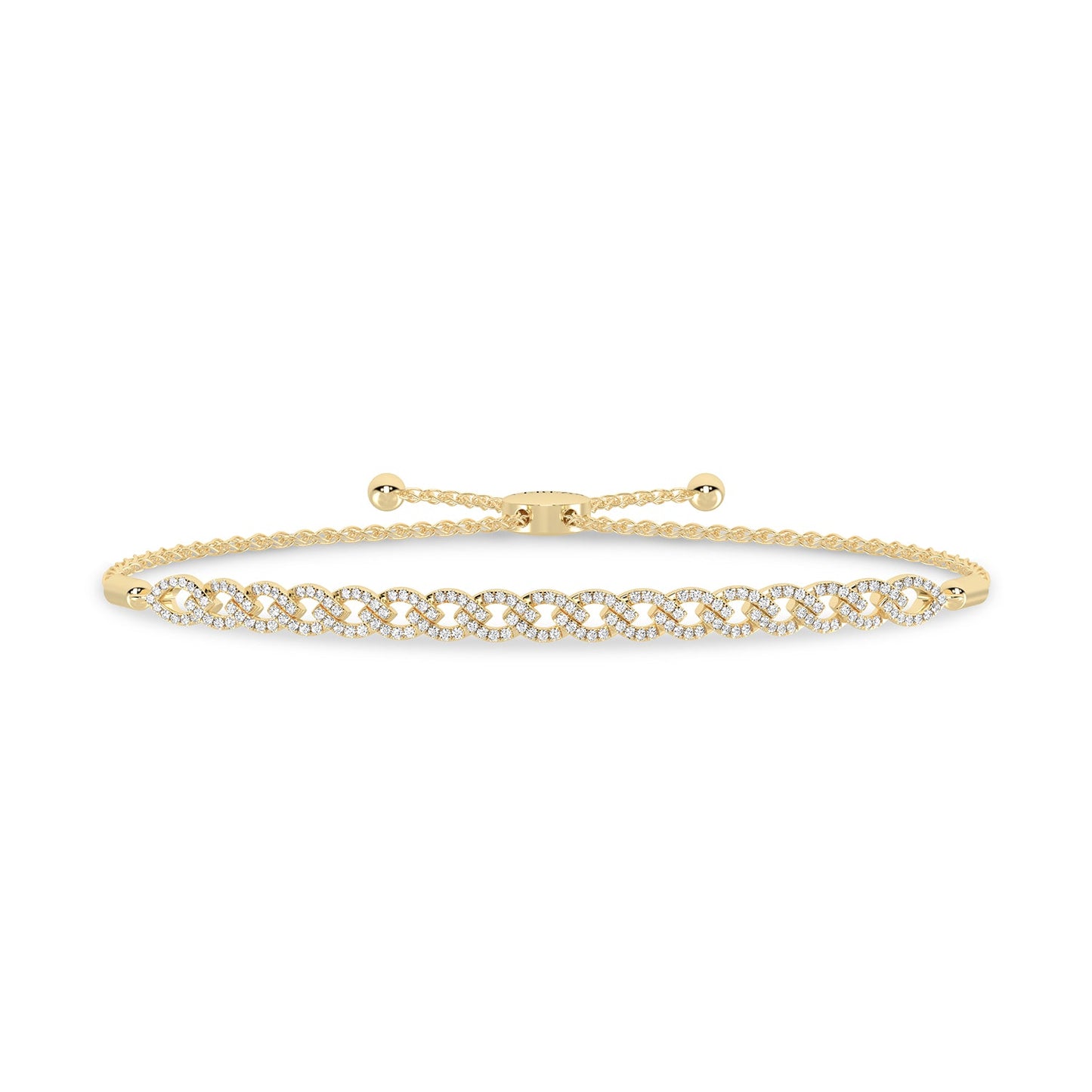 Marquise Harmony Diamond Bolo Bracelet _Product Angle_1/2 Ct. - 1