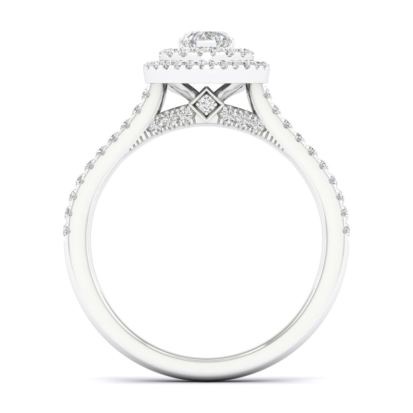 Signature Heart Double Halo Ring