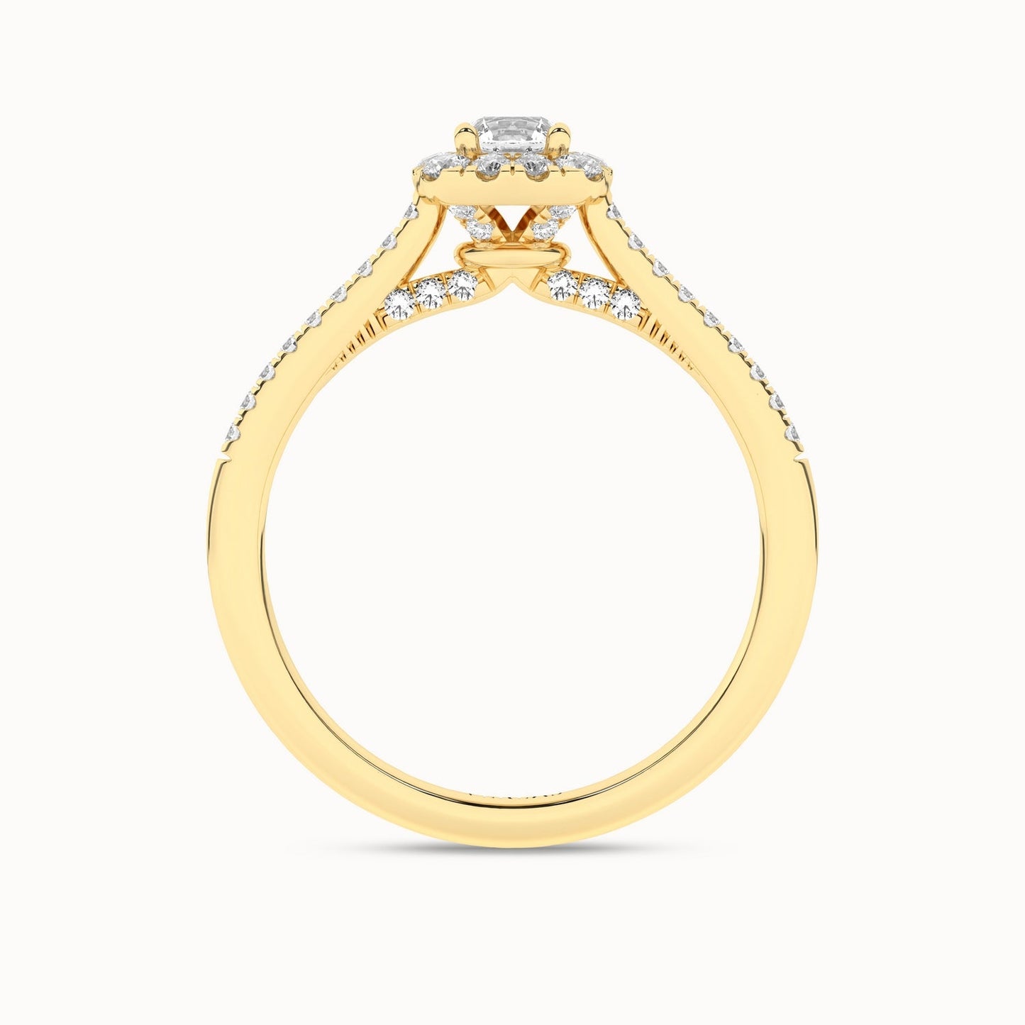 Round-Center Princess Halo Ring_Product Angle_1/2Ct. - 2