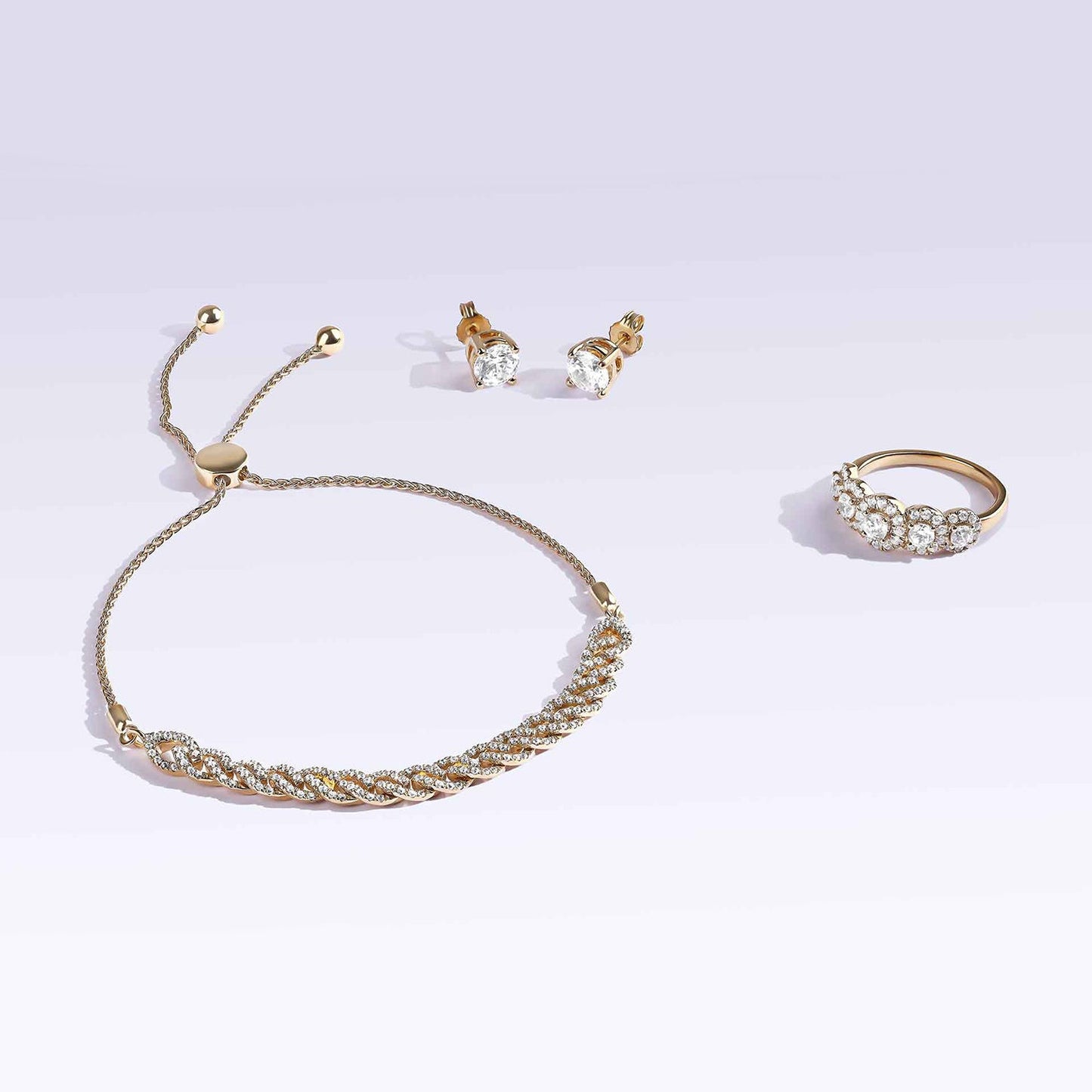 Marquise Harmony Diamond Bolo Bracelet _Product Angle_Creative Image
