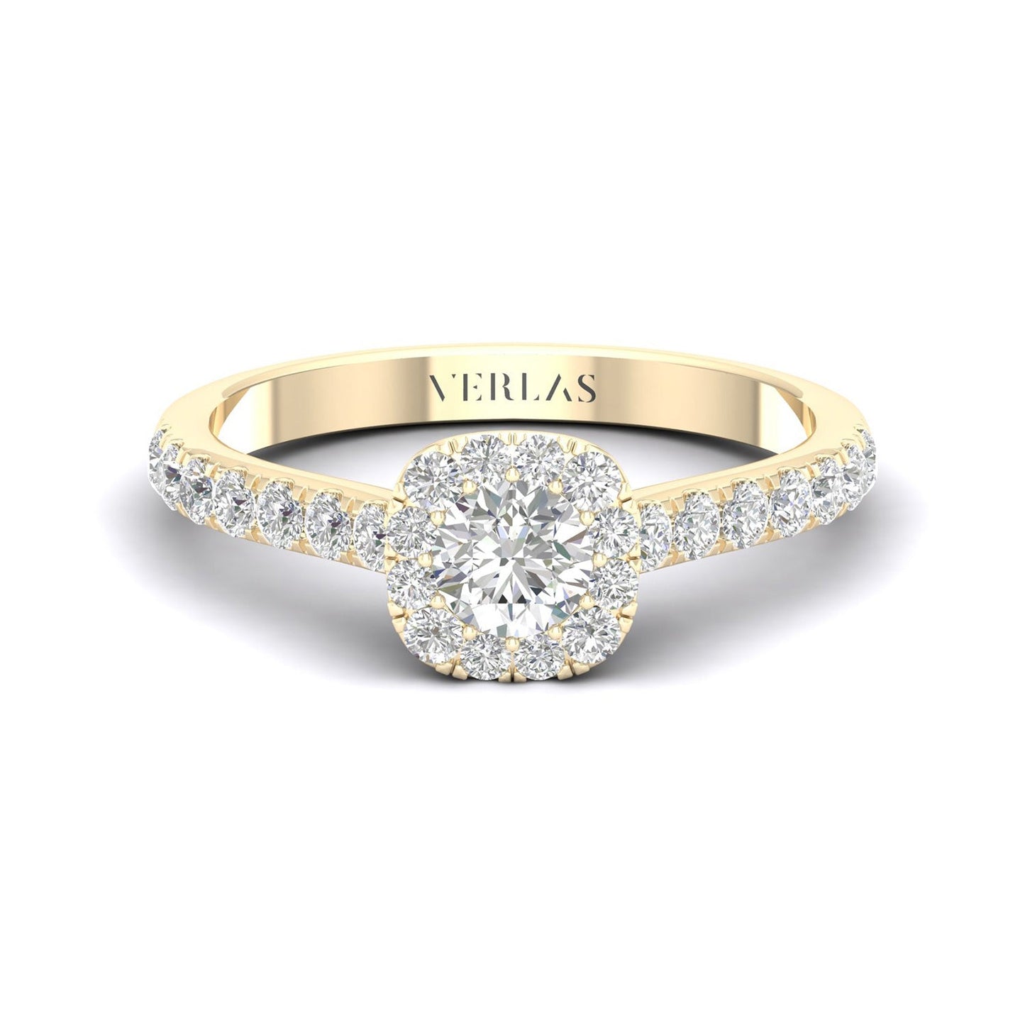 Essential 4-Pronged Round Ring_Product Angle_1 Ct. - 1