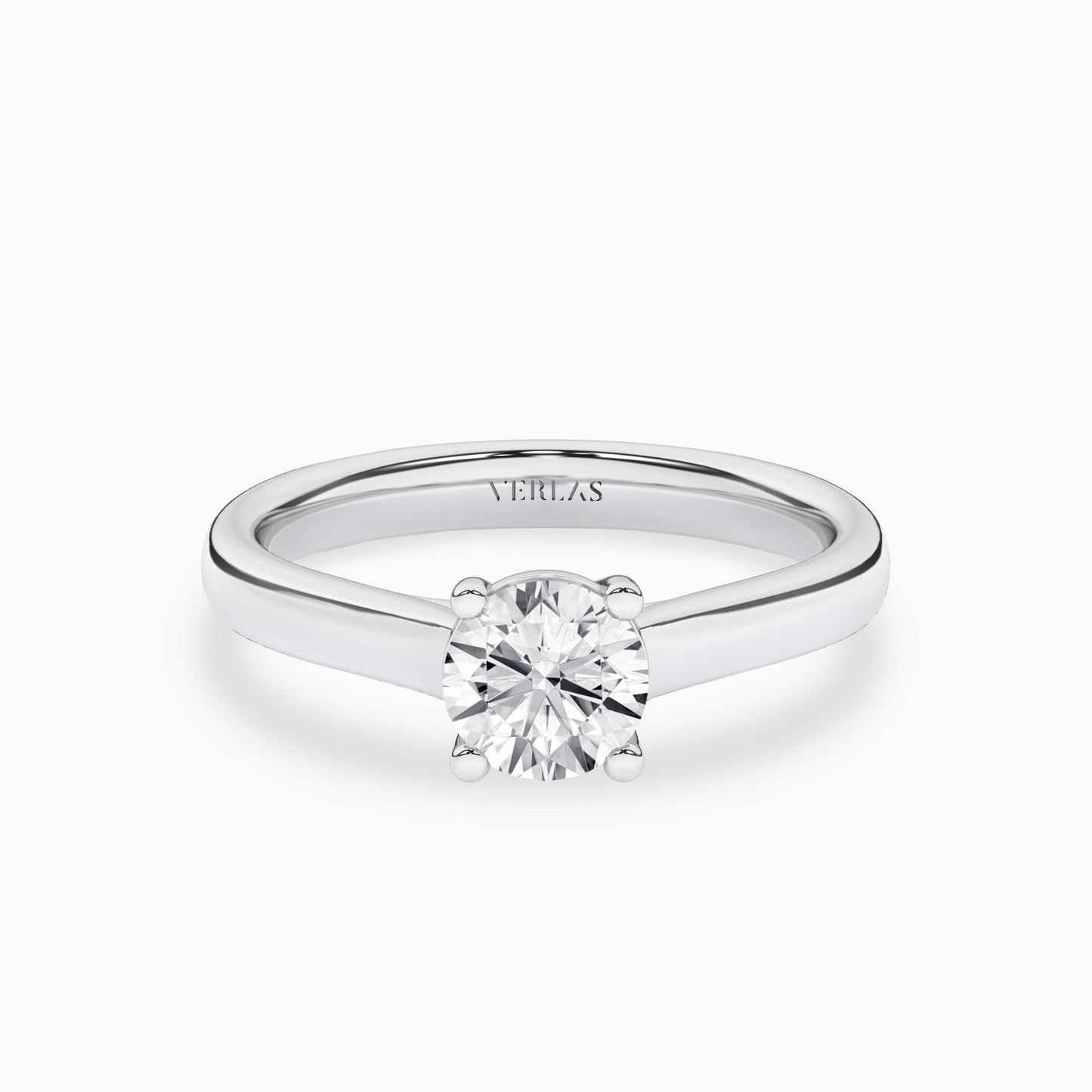 Timeless Round Ring_Product Angle_1Ct - 1