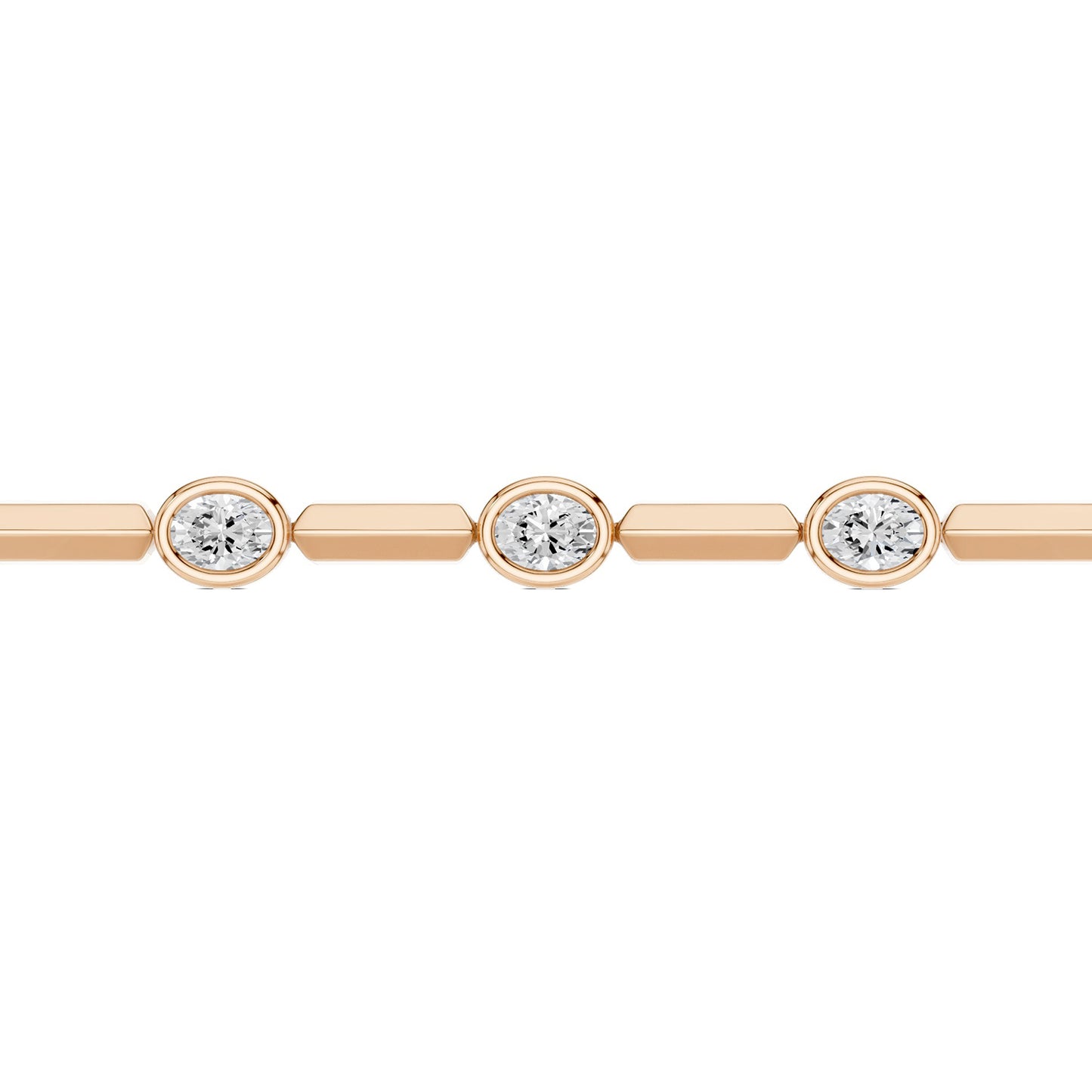 Luxe Bezel-Set Oval Tennis Bracelet