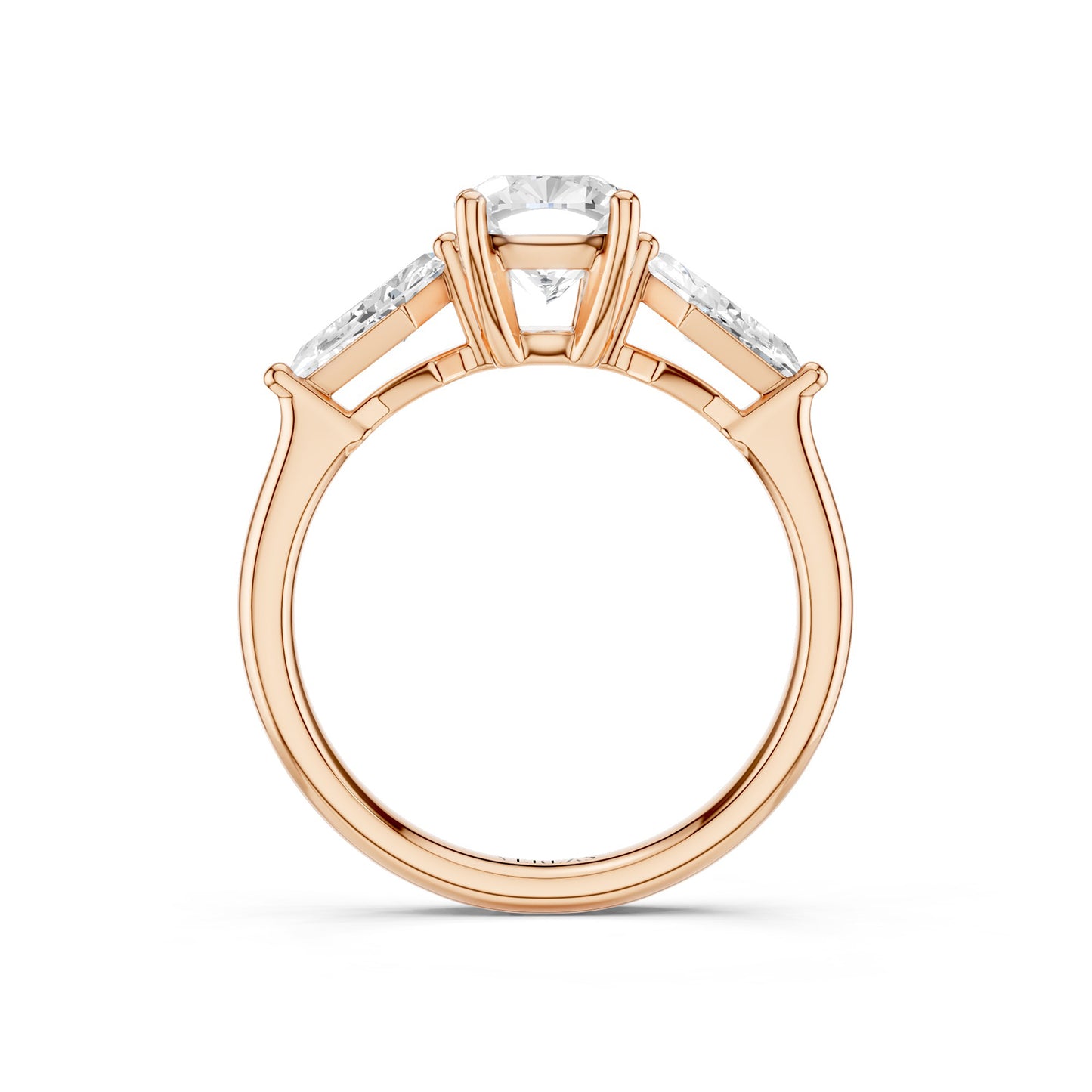 Cushion - Kite Trinity Diamond Ring