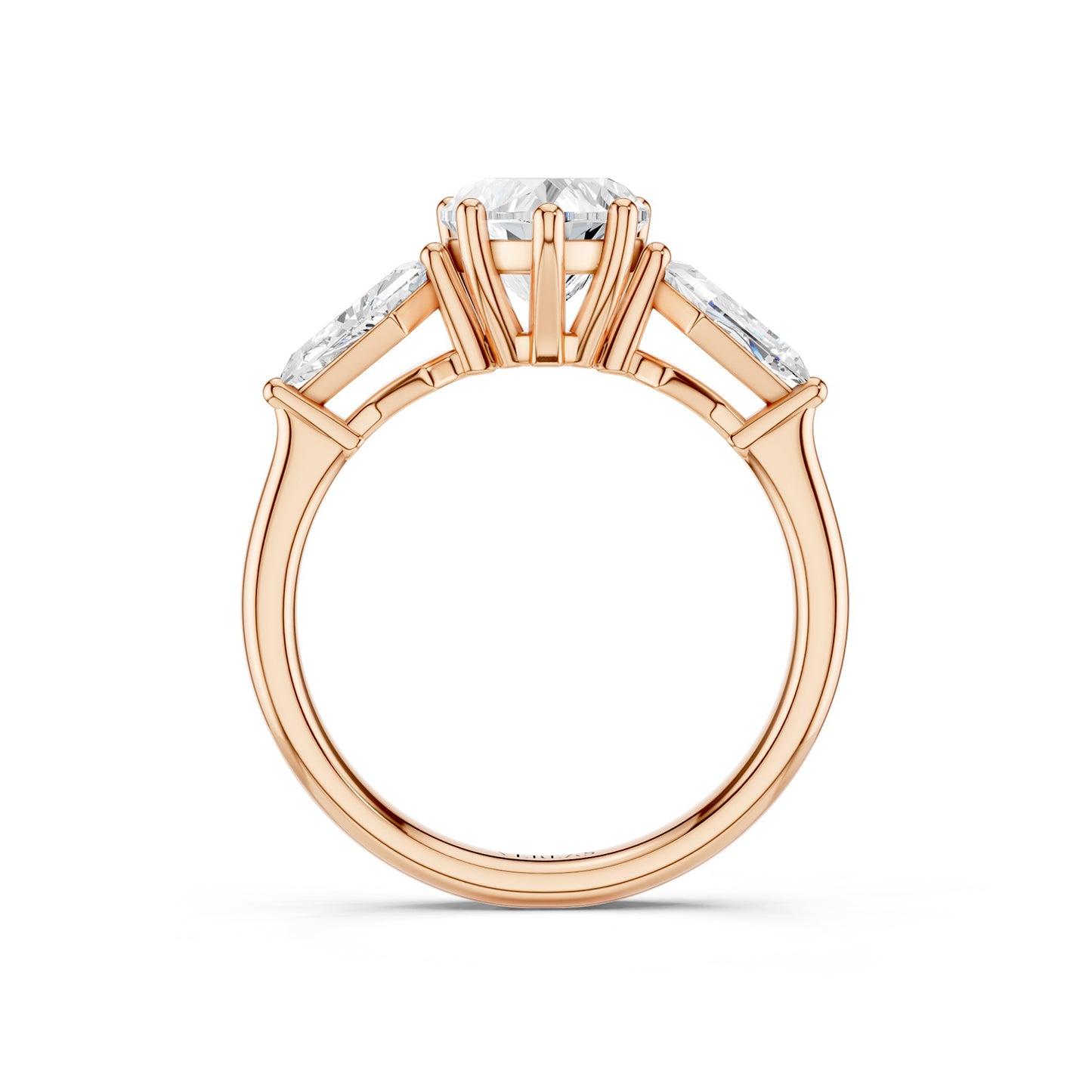Heart - Kite Trinity Diamond Ring