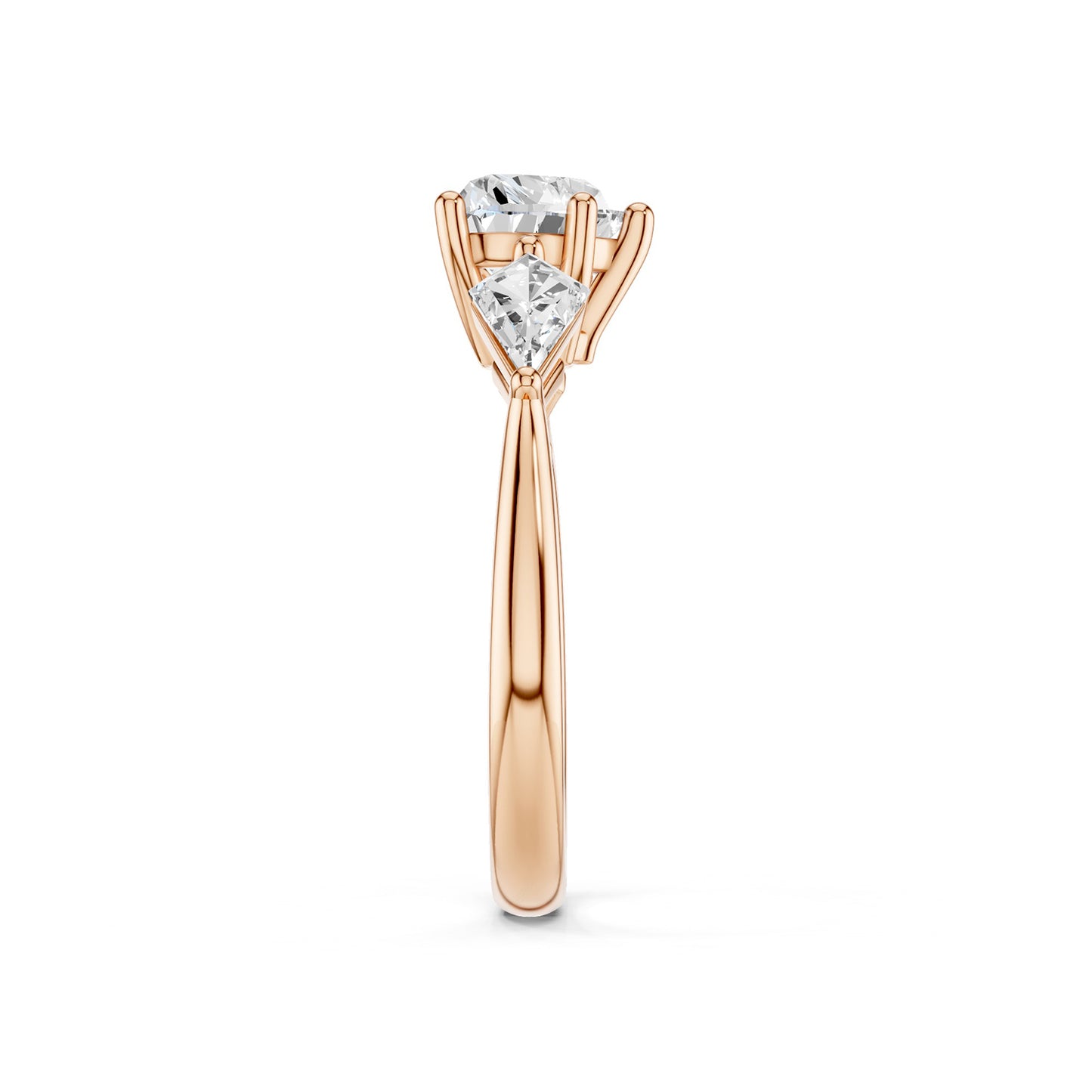 Heart - Kite Trinity Diamond Ring