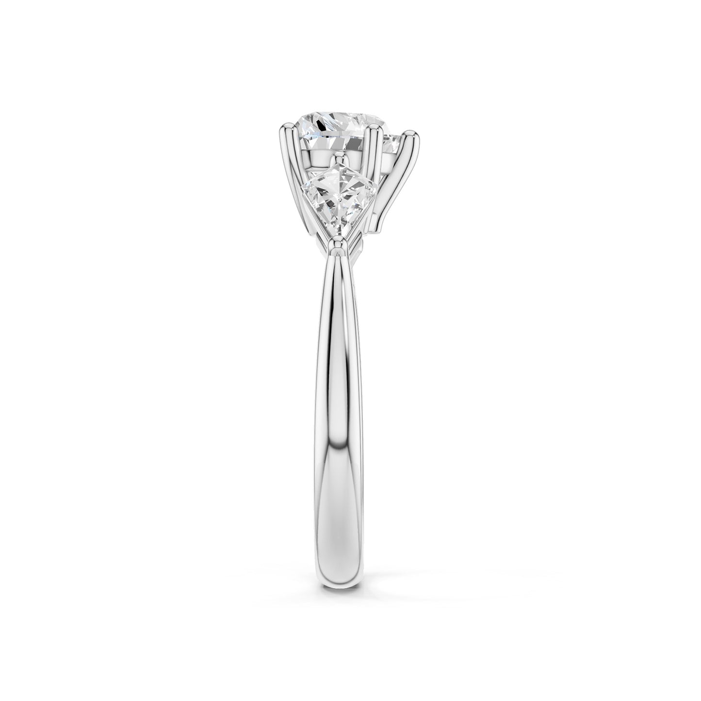 Heart - Kite Trinity Diamond Ring
